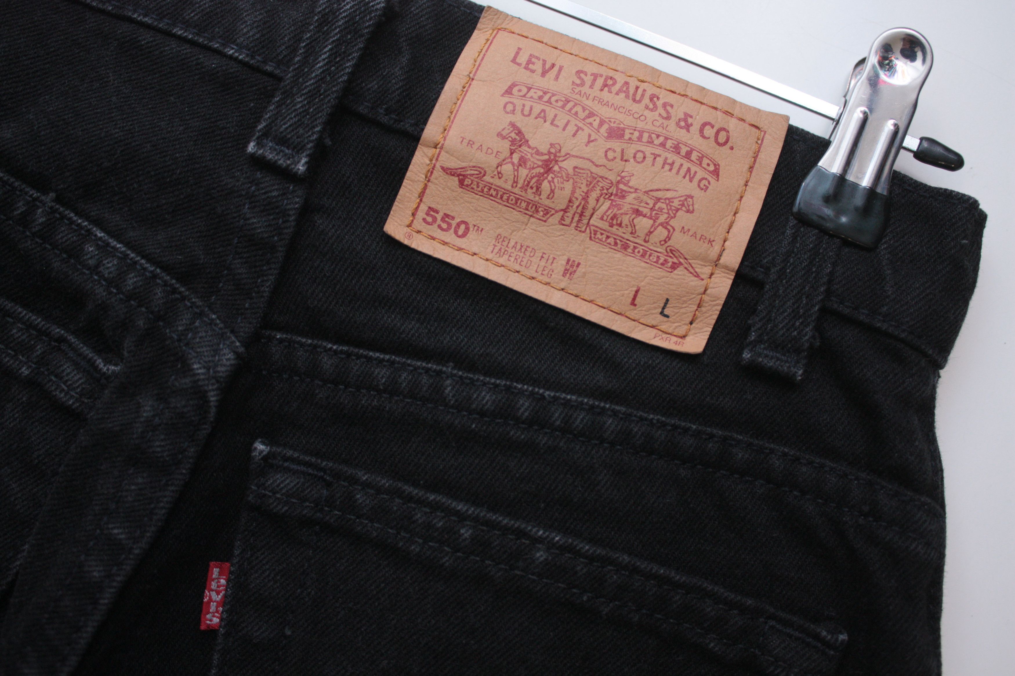Levi's Levi's 550 Vintage Black Denim Jeans Made In USA Size 26" / US 2 / IT 38 - 6 Thumbnail