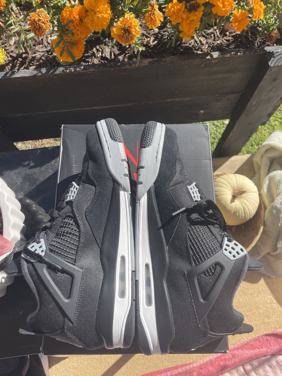 Jordan Brand Air Jordan 4 Retro SE Blk Canvas Size US 10.5 / EU 43-44 - 9 Thumbnail