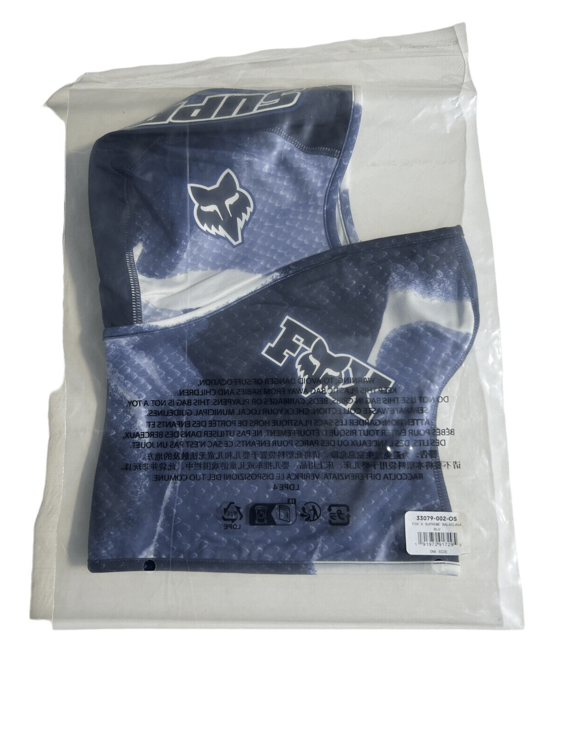 Fox Racing × Supreme FOX X SUPREME BALACLAVA SKI MASK Moto