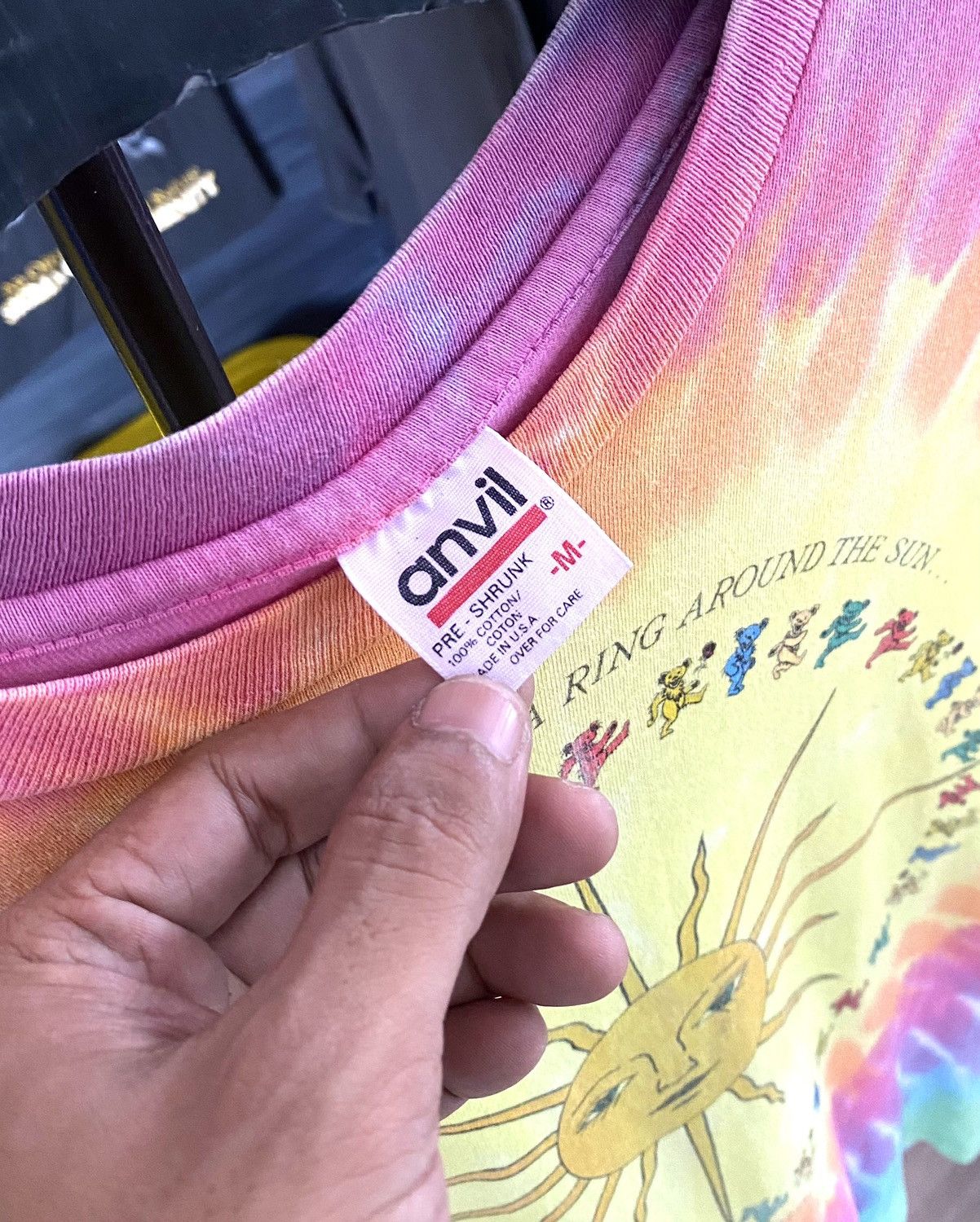 Anvil × Grateful Dead × Vintage Shirt Grateful Dead Sun Tie Dye 80’s Gfd 1988 Anvil Vintage Size US M / EU 48-50 / 2 - 5 Thumbnail