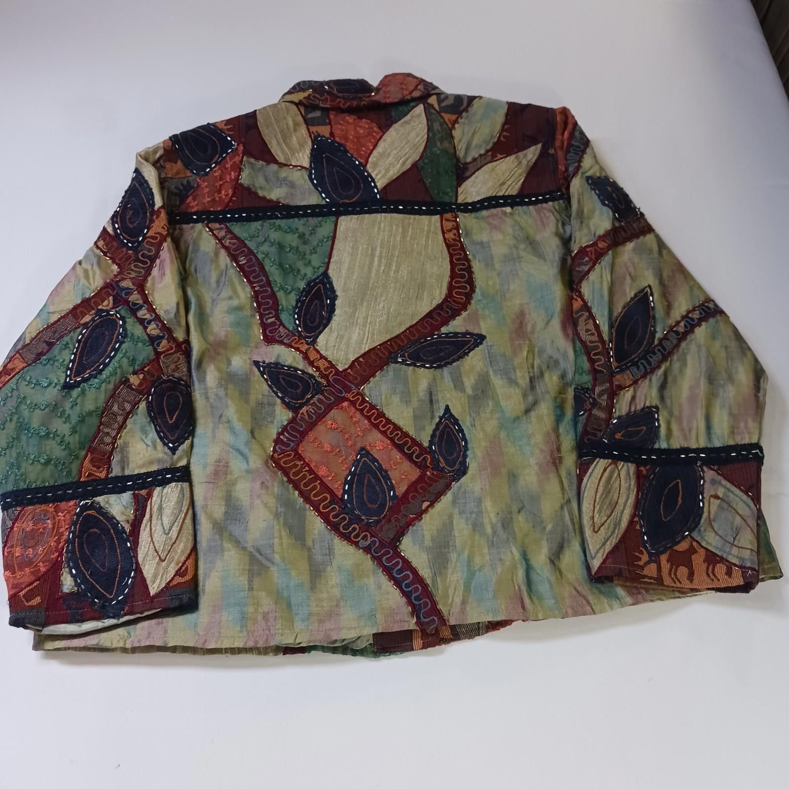 Other Sharon Anthony R7-L5320T Women's Silk Blend Jacket Size 1X Size XL / US 12-14 / IT 48-50 - 2 Thumbnail