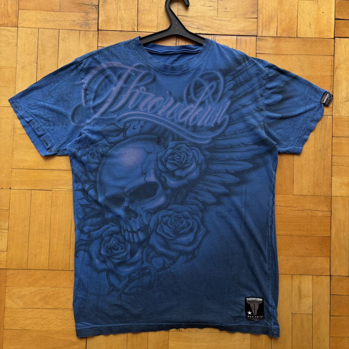 Affliction Throwdown Skull Wings All Over Print Tee Made in USA Size US L / EU 52-54 / 3 - 2 Thumbnail
