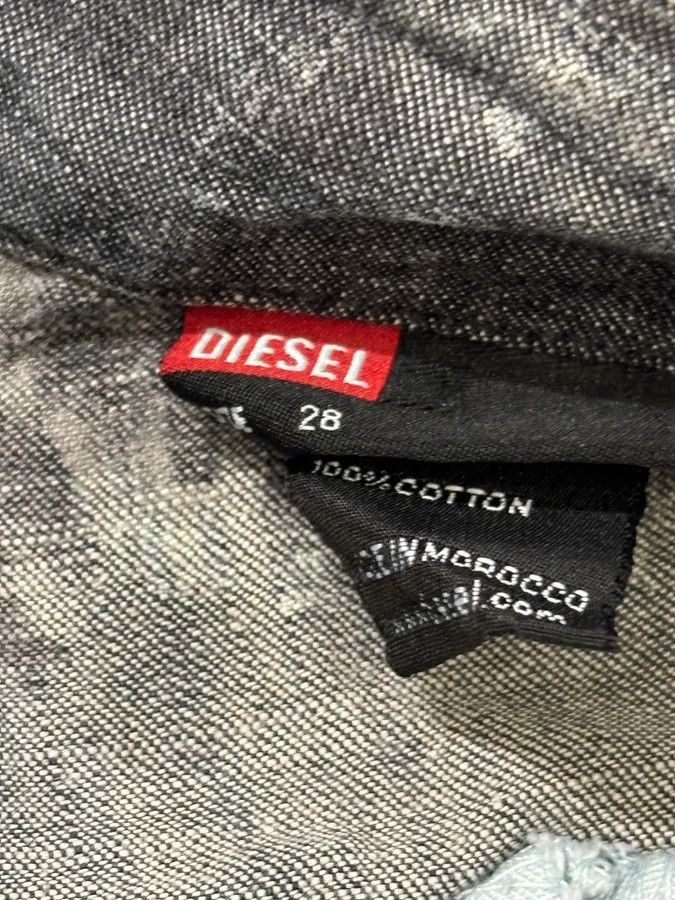Diesel 2000s Diesel Grey Denim Tie-Dye Jeans Size 26" / US 2 / IT 38 - 11 Thumbnail