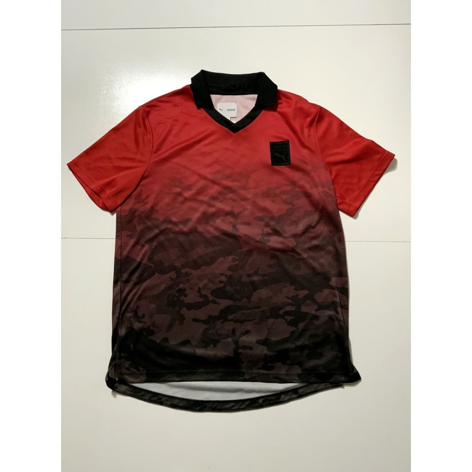 Puma PUMA X Trapstar Vented Multicolored Trap Camo Football Jersey Polo Shirt Sz. L Mens Polo Jersey Multicolor Football Size US L / EU 52-54 / 3 - 2 Thumbnail