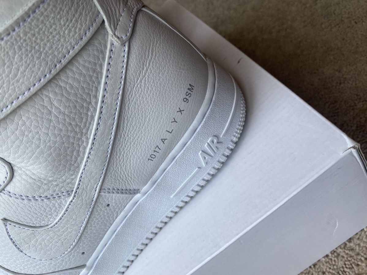 1017 ALYX 9SM × Nike Nike Air Force 1 Alyx Hi Triple White Size 13 Size US 13 / EU 46 - 4 Thumbnail