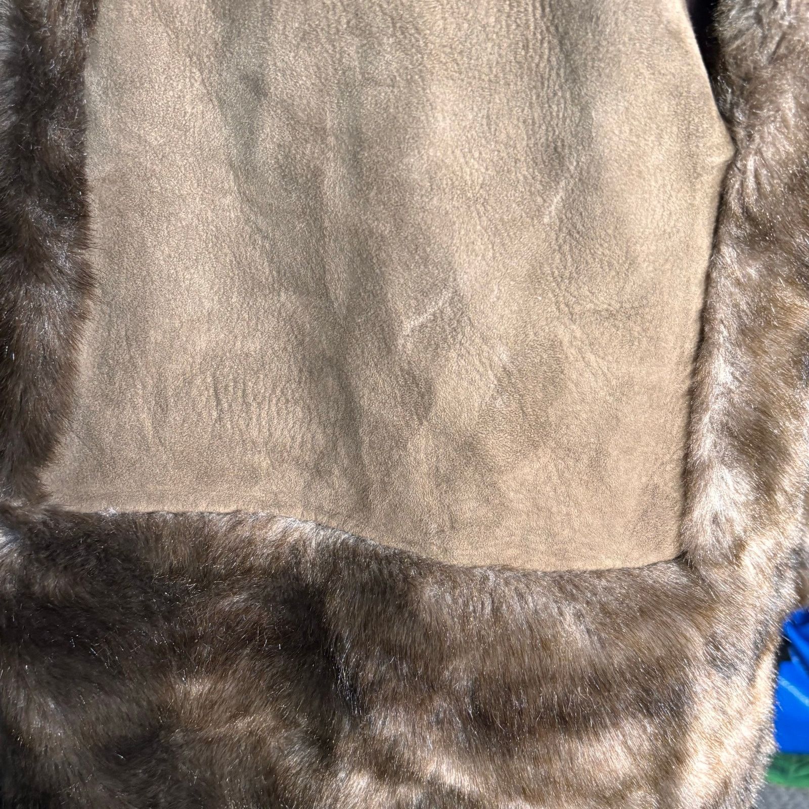 Vintage Vintage 70s Tocci England Brown Faux Fur Suede Belted Coat Size M / US 6-8 / IT 42-44 - 12 Thumbnail