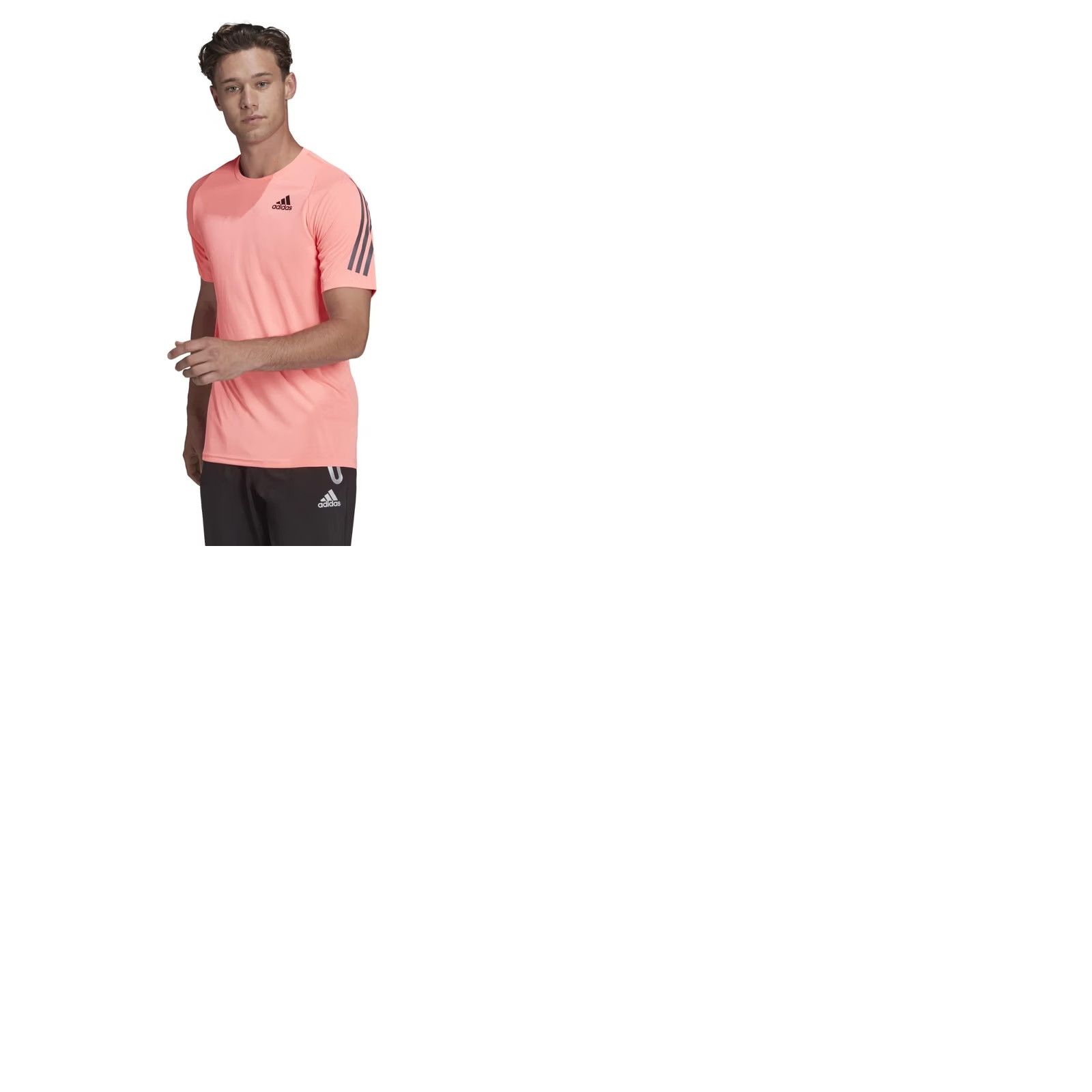 Adidas ADIDAS AEROREADY RUNNING SHIRT T-SHIRT MEN SIZE S PEACH Jersey 2021 Run Training Short Sleeve Mens Size US S / EU 44-46 / 1 - 9 Thumbnail