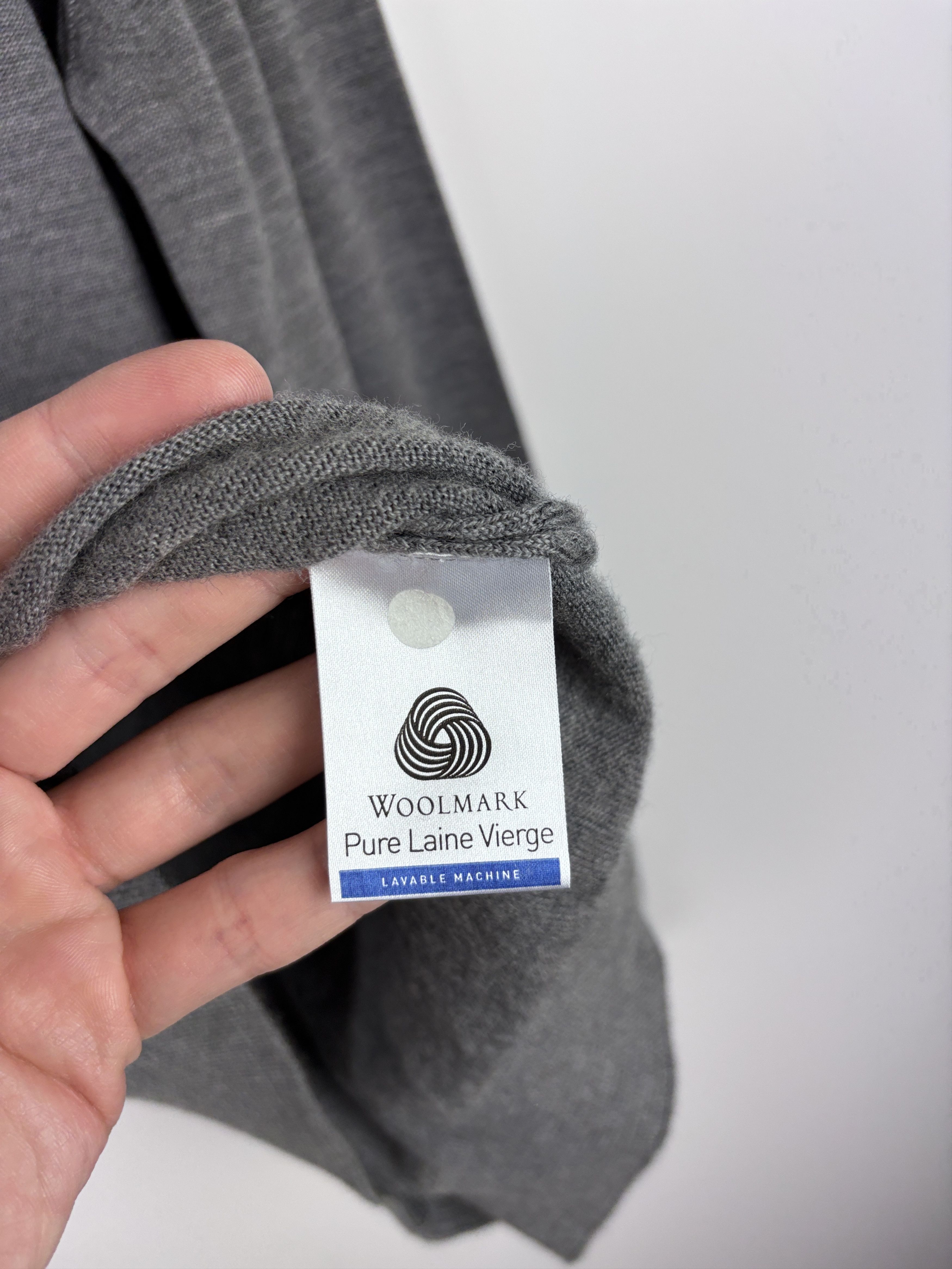 Lacoste Mens Lacoste V-Neck Sweater Wool Pullover Gray Size XL Size US XL / EU 56 / 4 - 8 Thumbnail