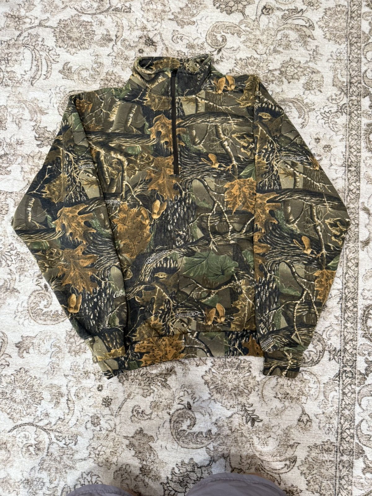 Cabelas Vintage seclusion 3d camo quarter zip sz large Size US L / EU 52-54 / 3 - 1 Thumbnail