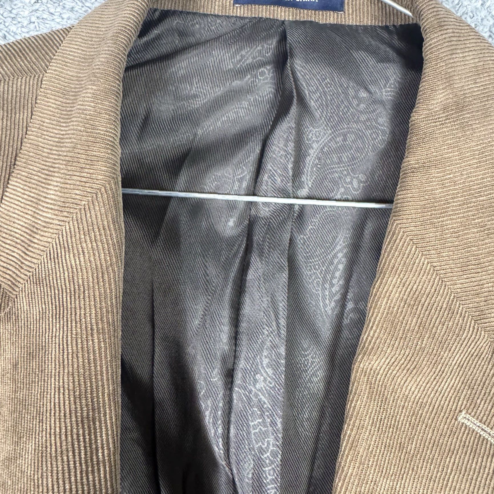 Vintage Ralph Lauren RRL Corduroy Blazer Men 48R Sportcoat Brown Notch Lapel Two-Button Single-Breasted Jacket Cardigan? Size 48R - 4 Thumbnail