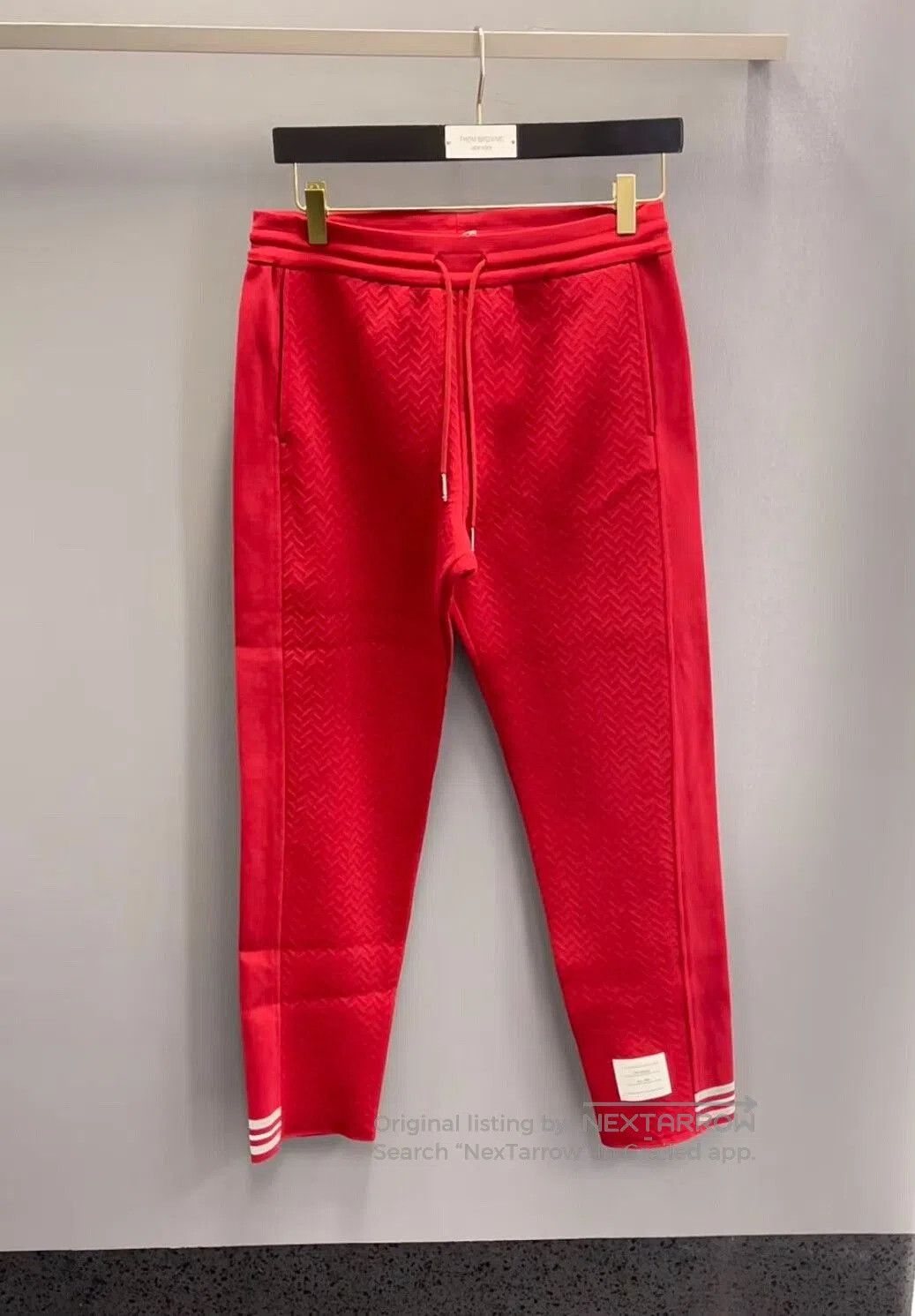Thom Browne Women's Red Athletic Sweatpants.