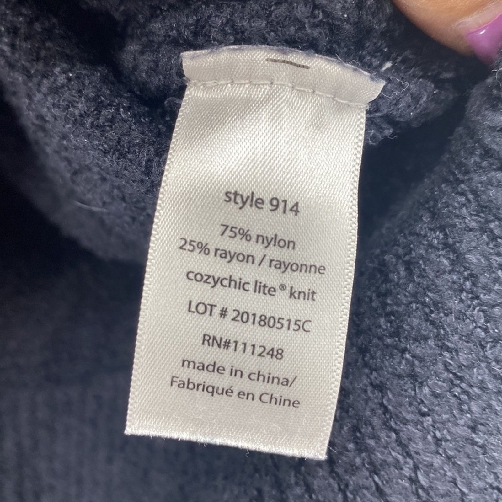 Other Barefoot Dreams cozychic lite fuzzy sweater black sz S Size S / US 4 / IT 40 - 7 Thumbnail