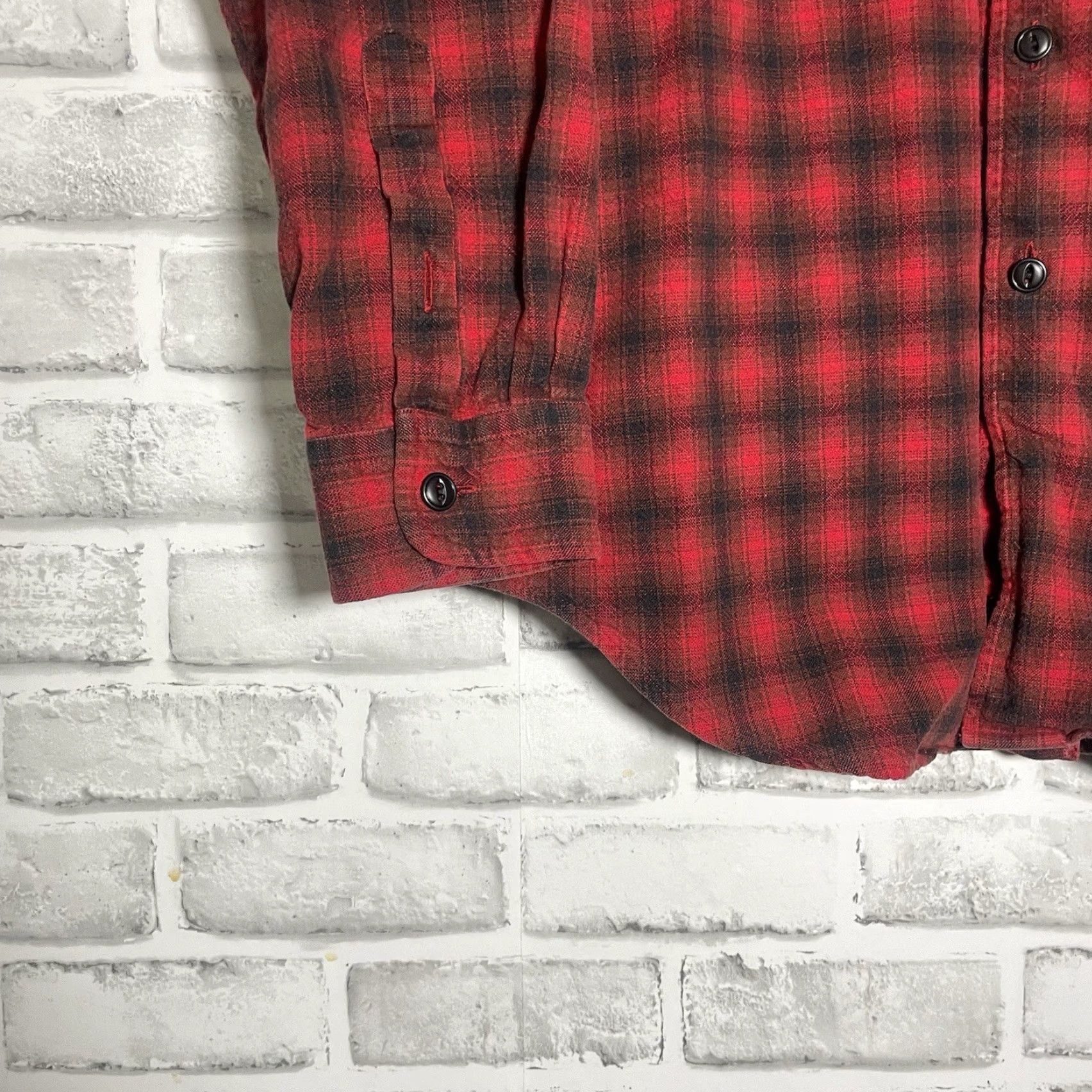 Vintage VTG Polo Jeans Co Button-Up Shirt Black Red Plaid Long Sleeve Mens M Size US M / EU 48-50 / 2 - 3 Thumbnail