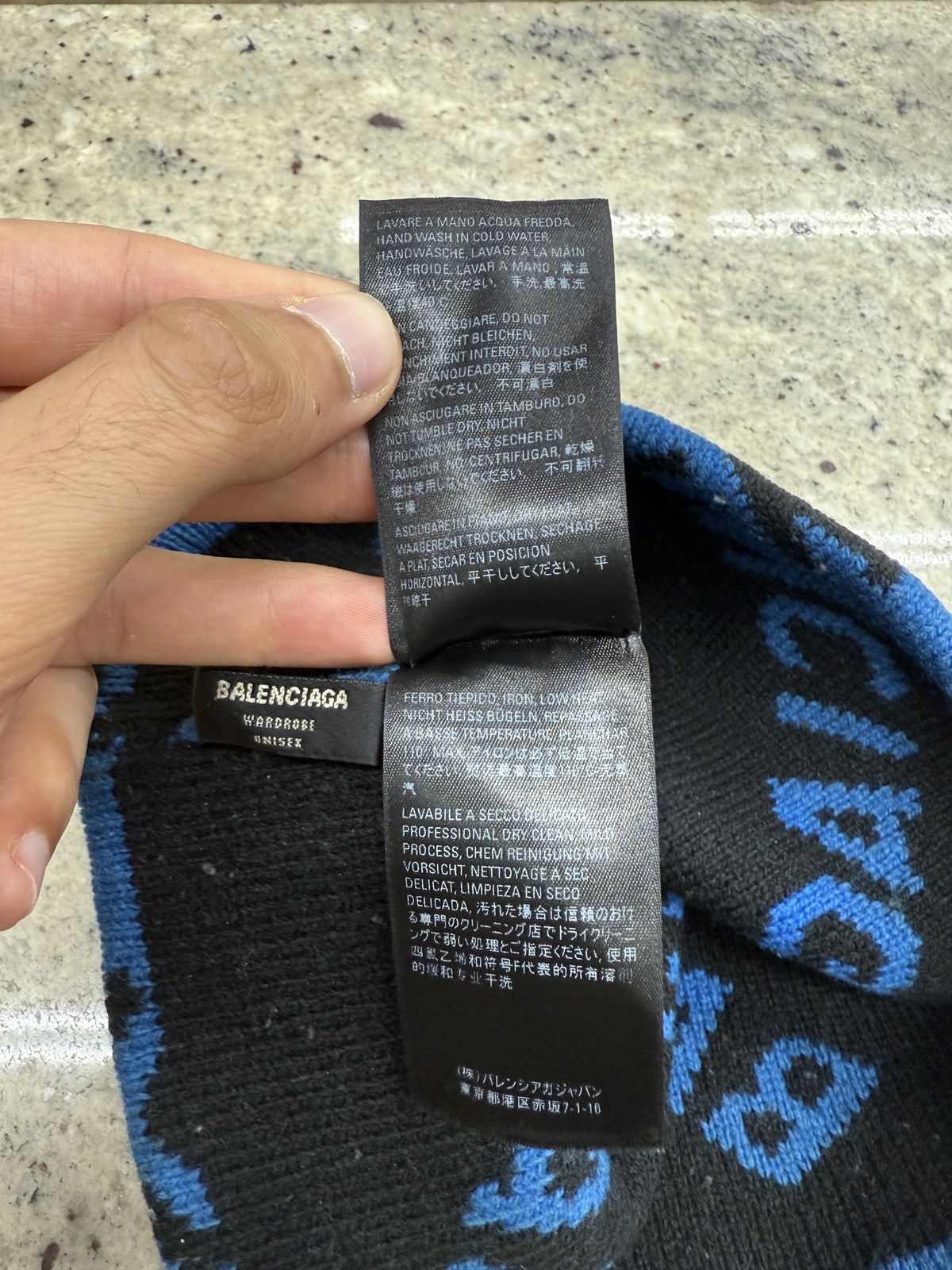 Balenciaga Balenciaga Blue Beanie Size ONE SIZE - 4 Thumbnail