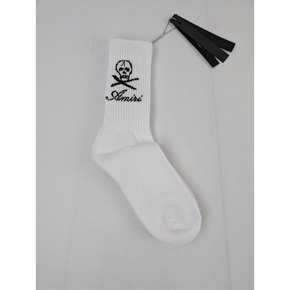 Amiri × Wes Lang o1rshd1 Size: 41-42 / Skull Head Socks in White Size ONE SIZE - 5 Thumbnail