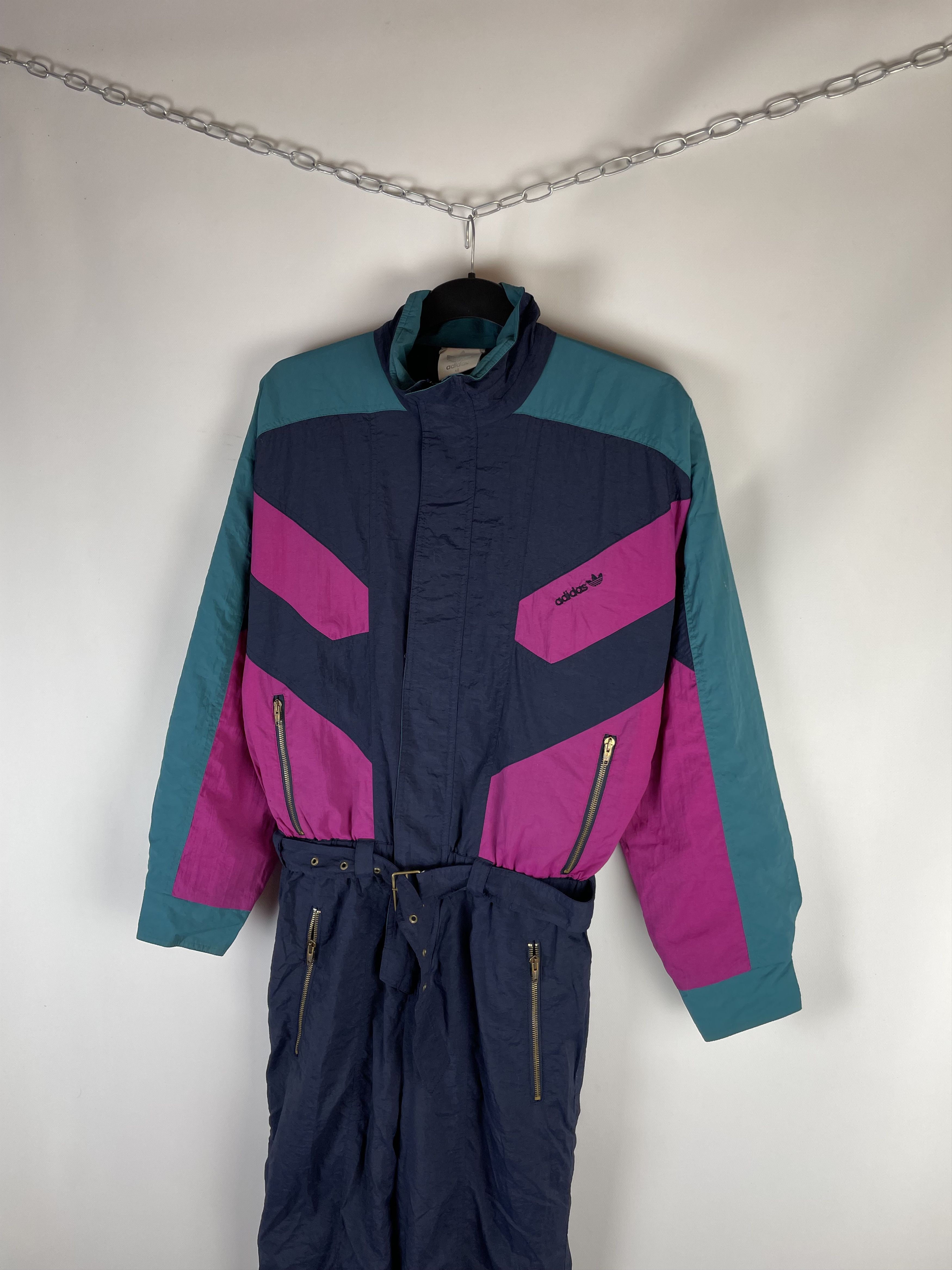 Adidas 90s ADIDAS Skisuit insulated Jumpsuit color block winter y2k Size US S / EU 44-46 / 1 - 3 Thumbnail