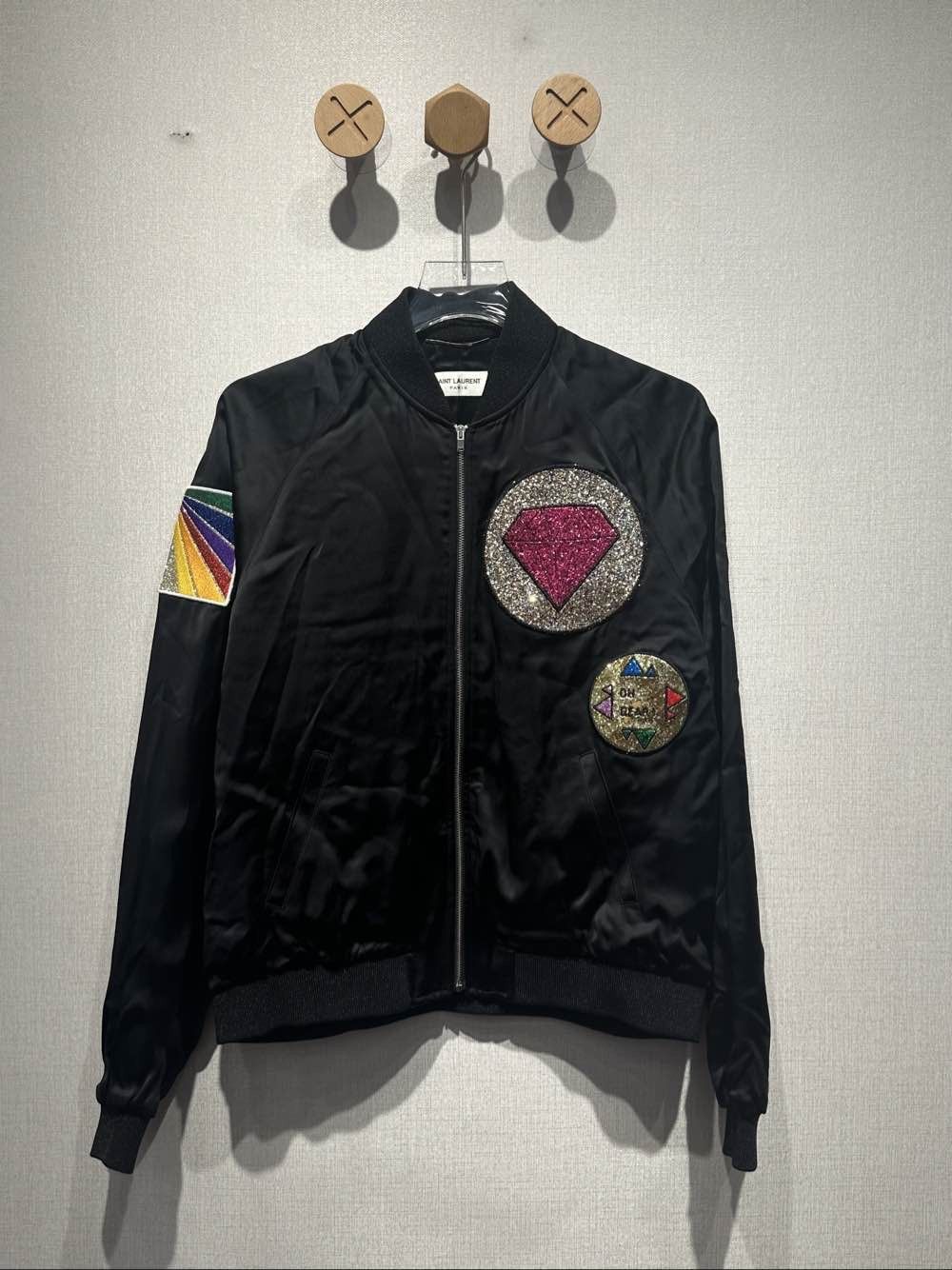 Saint Laurent Paris Saint Laurent Embroidered Bomber Jacket Size 52 Size US L / EU 52-54 / 3 - 1 Thumbnail