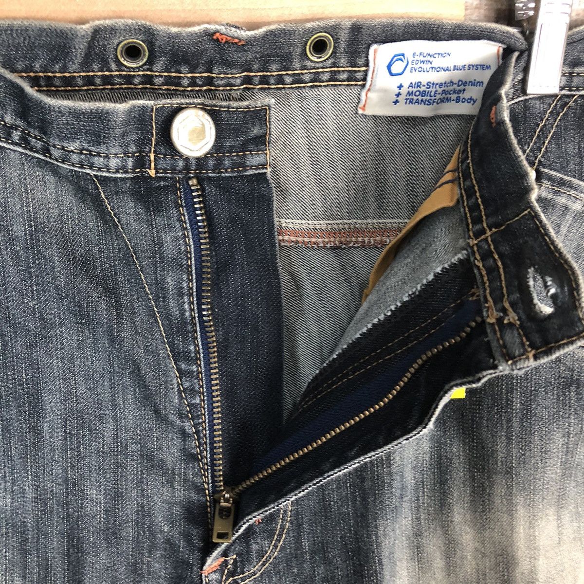 Edwin Edwin Black faded vintage Denim Pants #A1413 Size US 38 / EU 54 - 11 Thumbnail