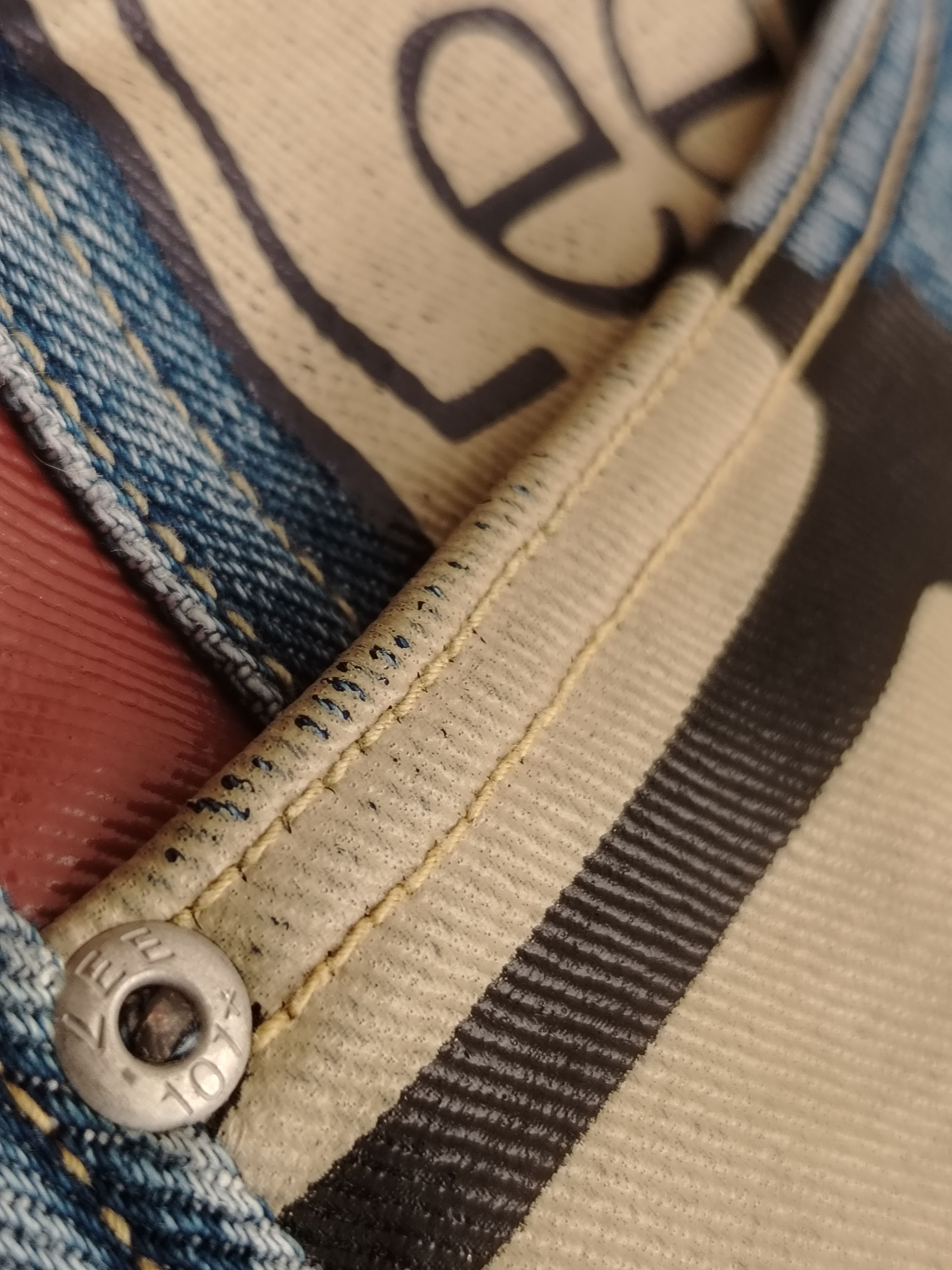 Lee × Vintage Lee Riders 101 Jeans Banner Vintage Limited Edition Size US 33 - 12 Thumbnail