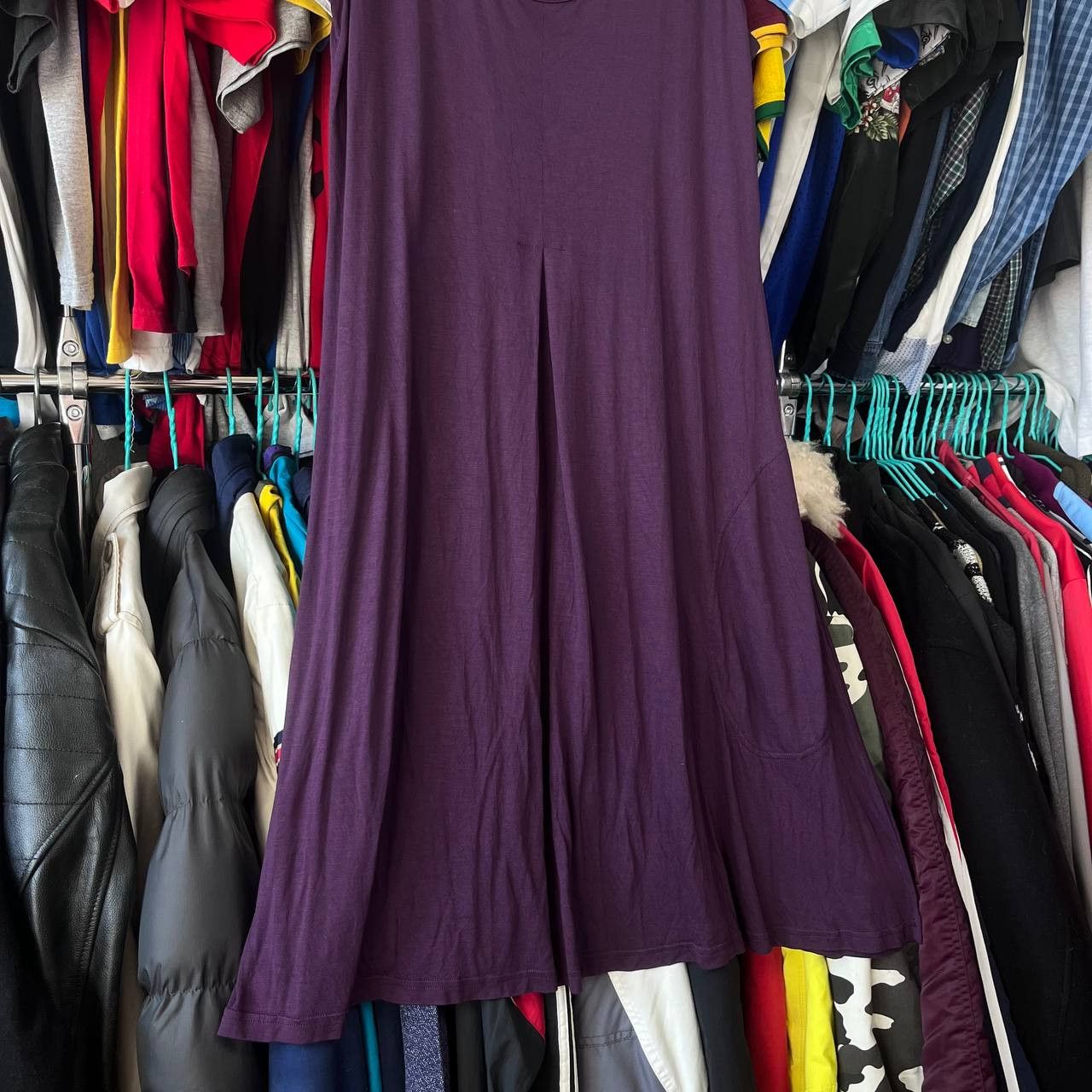 Gudrun Sjoden Gudrun Sjoden Purple Modal Sleeveless Tunic Tank Dress Size M / US 6-8 / IT 42-44 - 3 Thumbnail