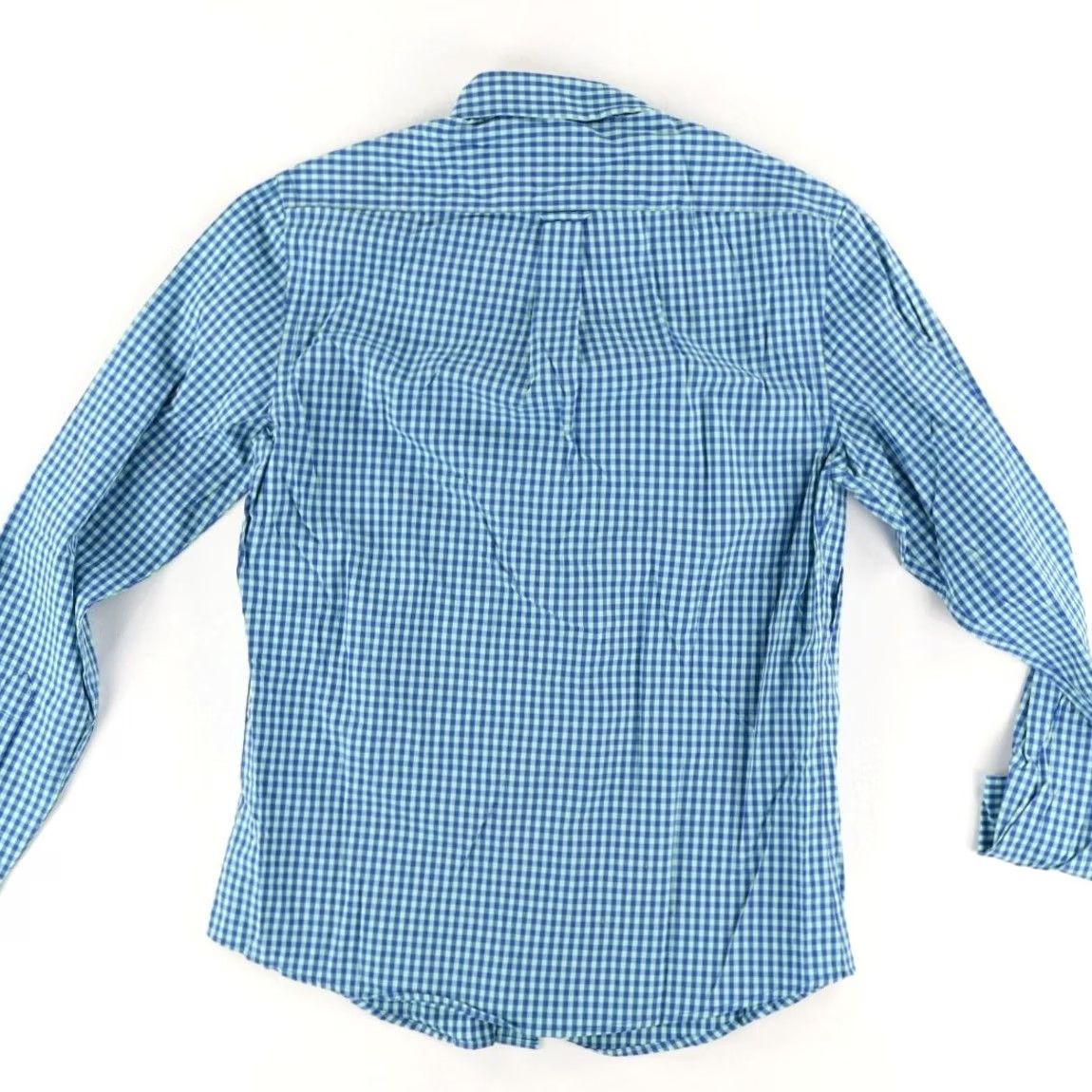 Izod Izod Slim Fit Premium Cotton Check Long Sleeve Button Down Shirt Green Ash Men's M Size US M / EU 48-50 / 2 - 4 Thumbnail