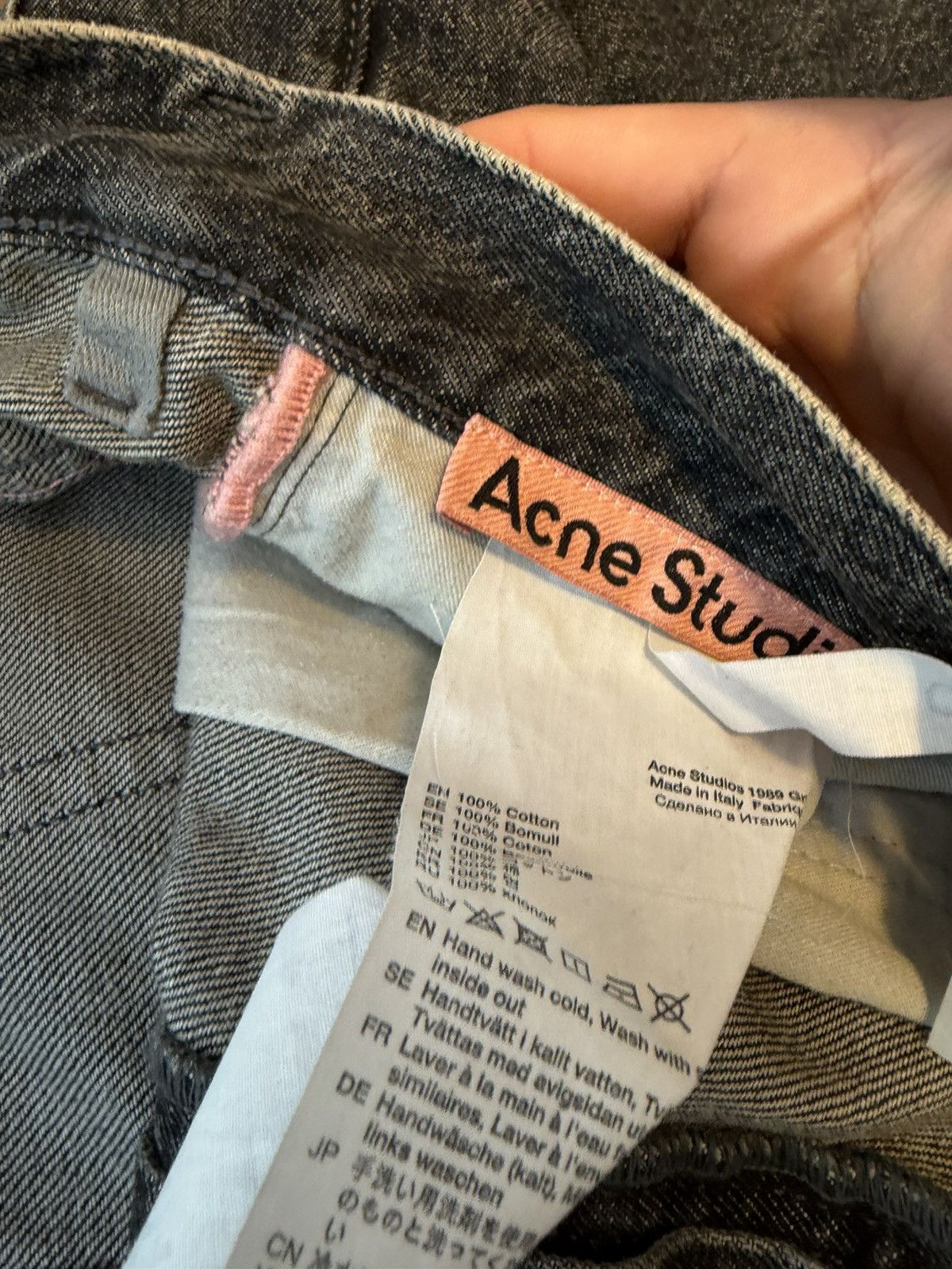 Acne Studios Acne 1989 denim grime black Size US 34 / EU 50 - 10 Thumbnail