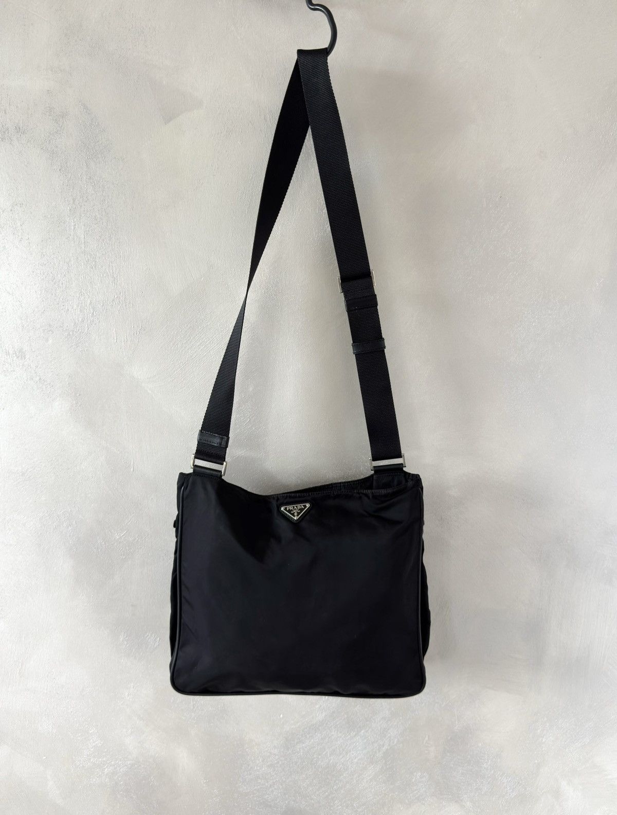 Prada Prada Nylon Black Messenger Crossbody Bag Size ONE SIZE - 1 Thumbnail