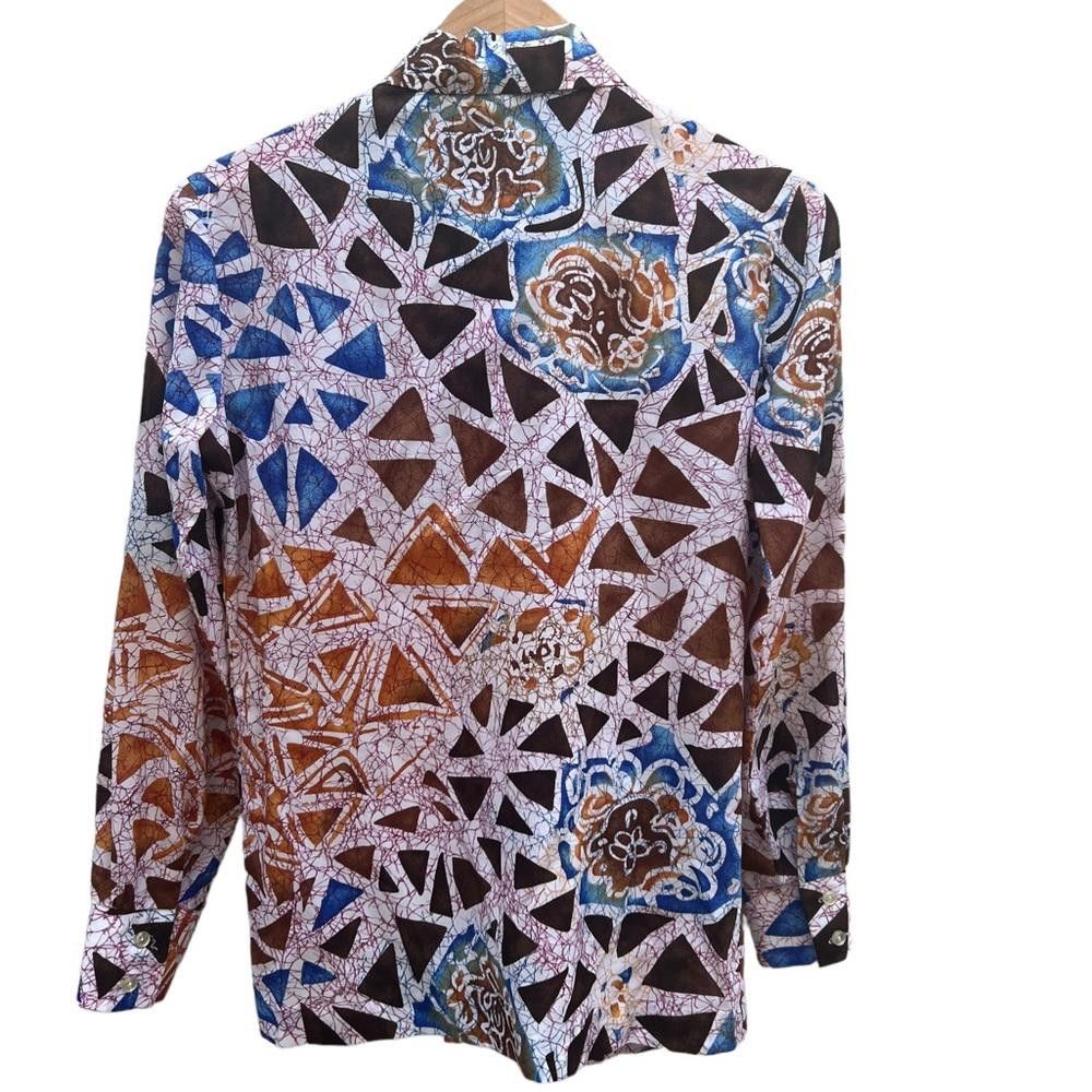 Lanvin Lanvin Vintage Geometric Print Button Down Shirt Size Small Size S / US 4 / IT 40 - 7 Thumbnail