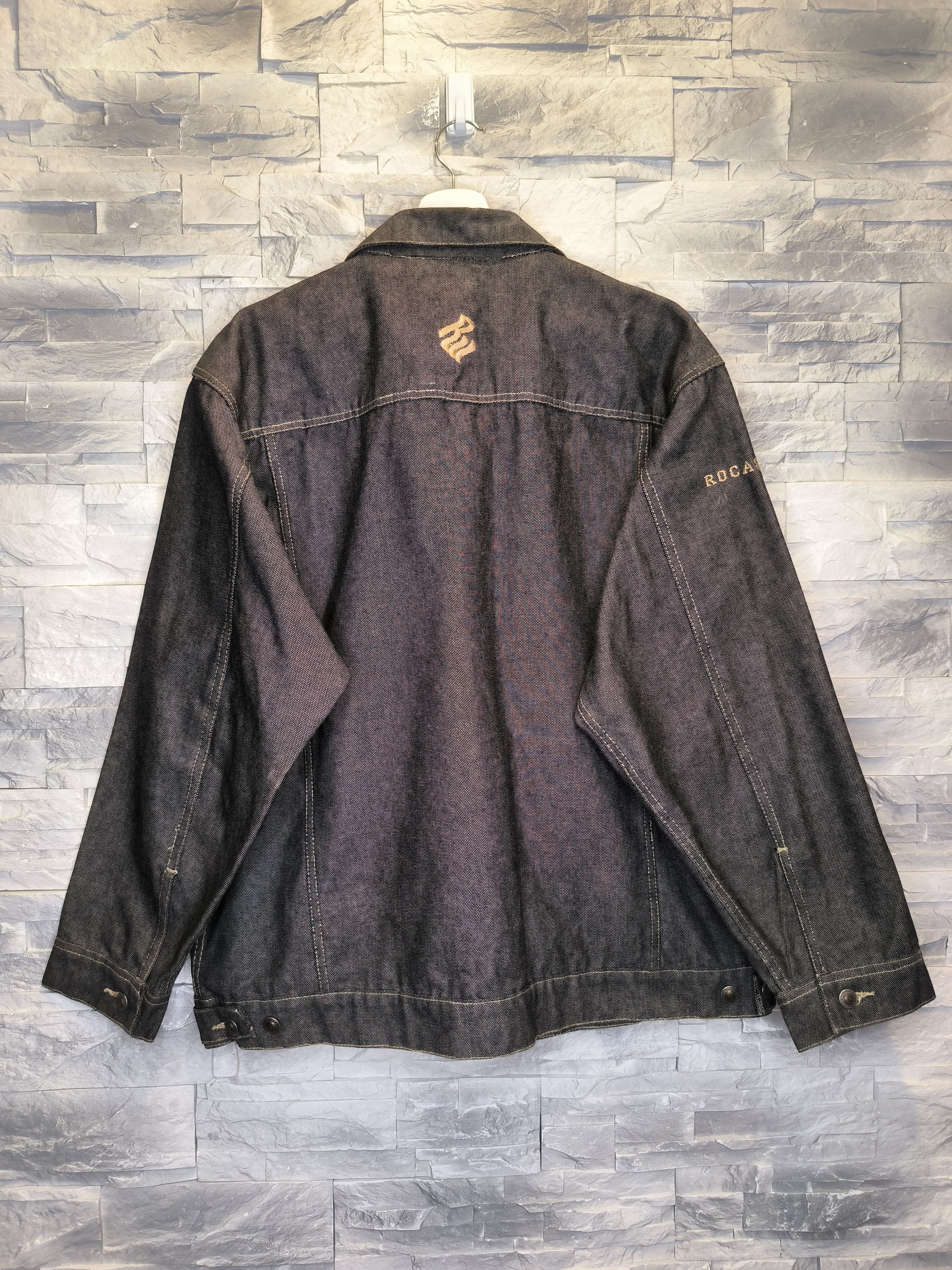 Rocawear Vintage RocaWear Denim Jacket Logo Size US XL / EU 56 / 4 - 2 Thumbnail