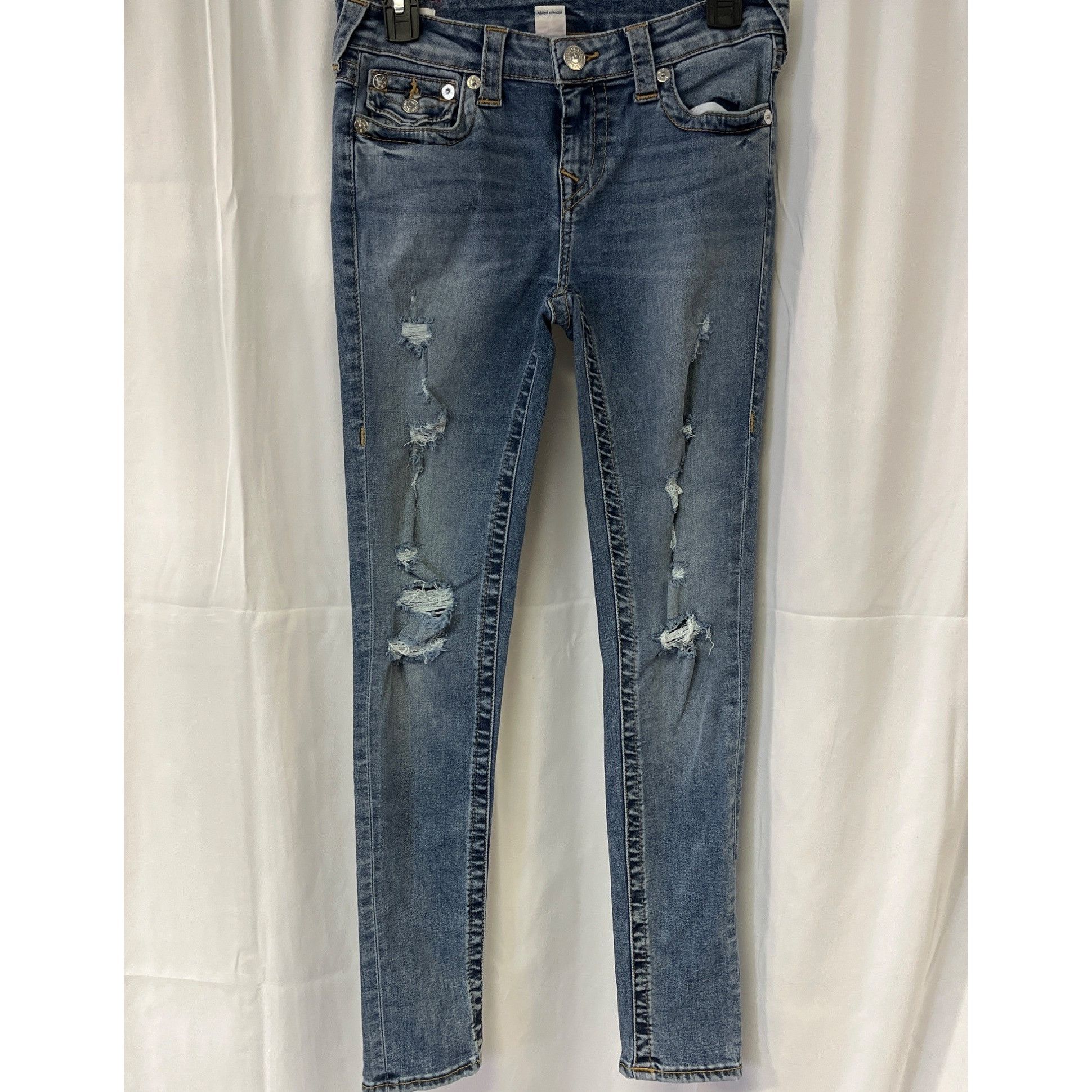 True Religion True Religion Women's Blue Jeans/Mid Rise/Skinny Sz 28 SKU 4 Size 28" / US 6 / IT 42 - 1 Thumbnail