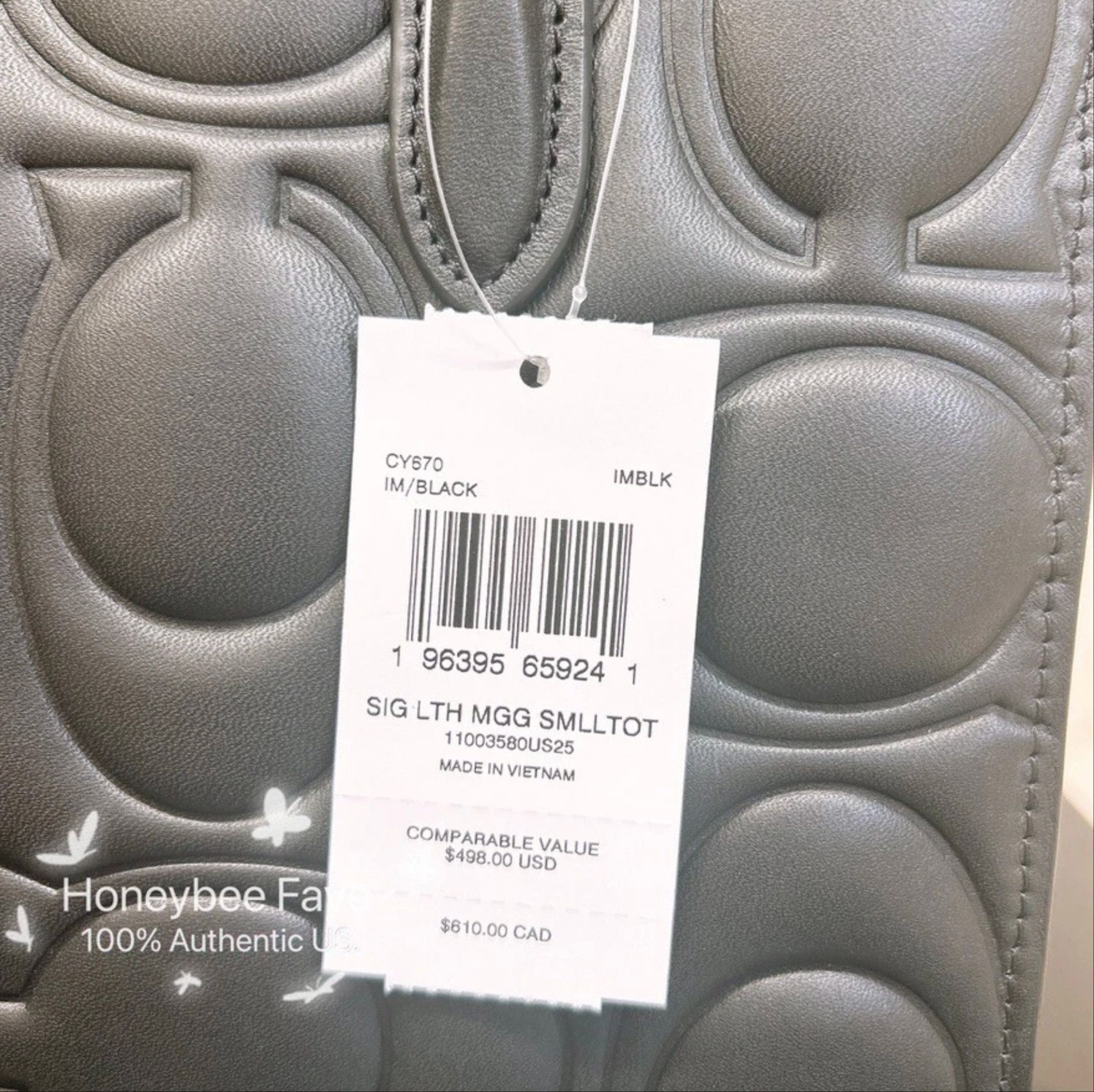 Coach NWT Coach Maggie Small Tote Bag In Signature Leather CY670 Size ONE SIZE - 10 Thumbnail
