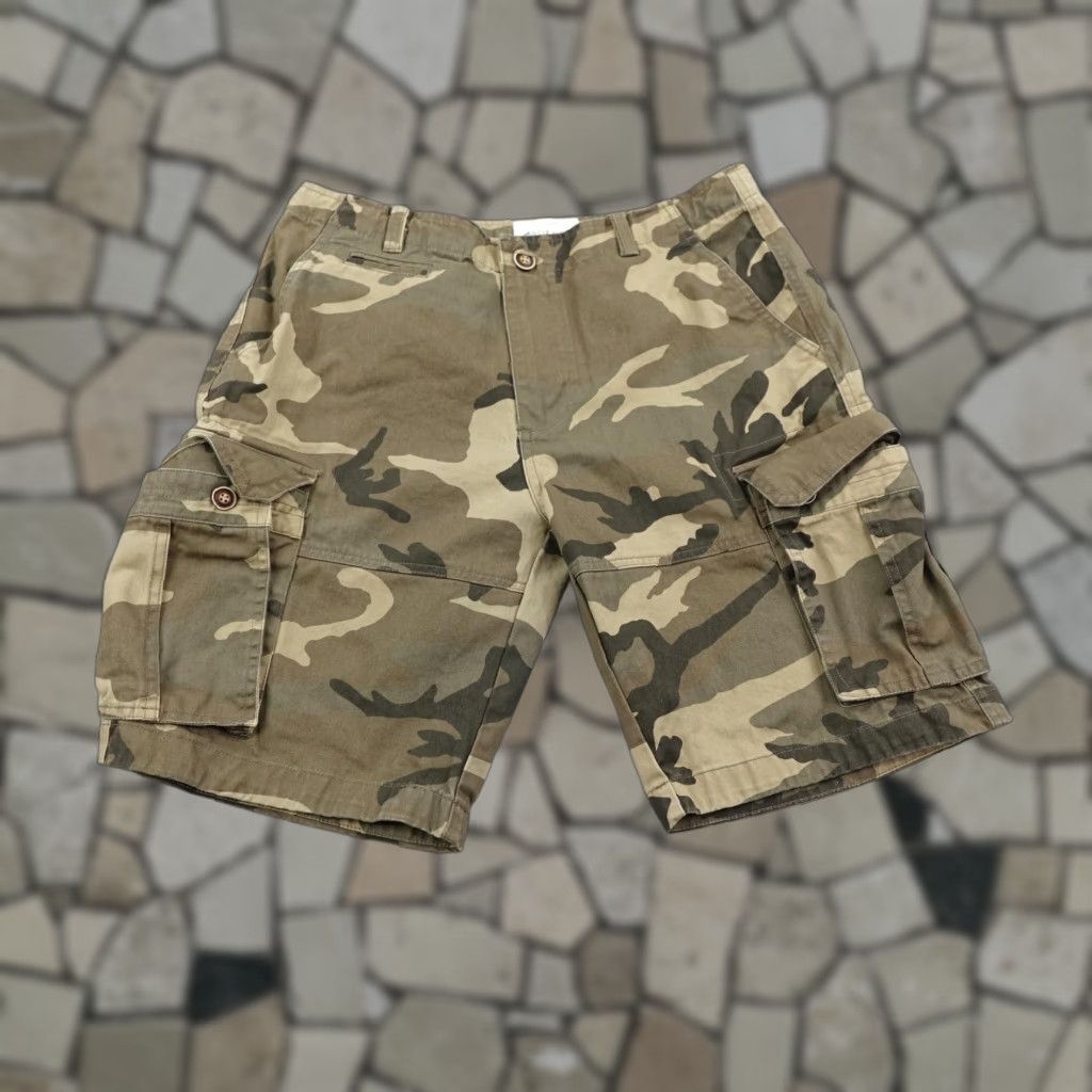 Vintage Muscle Alive Cargo Shorts Men's 34 Green Brown Camouflage Utility Outdoor Work Size US 34 / EU 50 - 1 Thumbnail