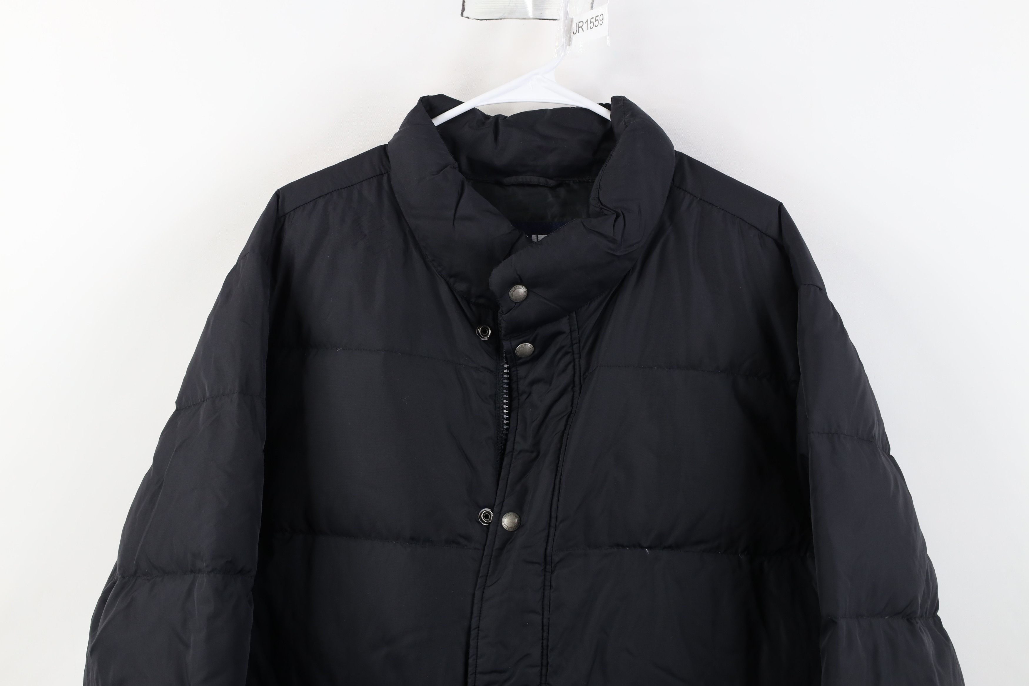 Lands' End Vintage Y2K Lands End Down Big Pocket Puffer Jacket Black Size US L / EU 52-54 / 3 - 2 Thumbnail