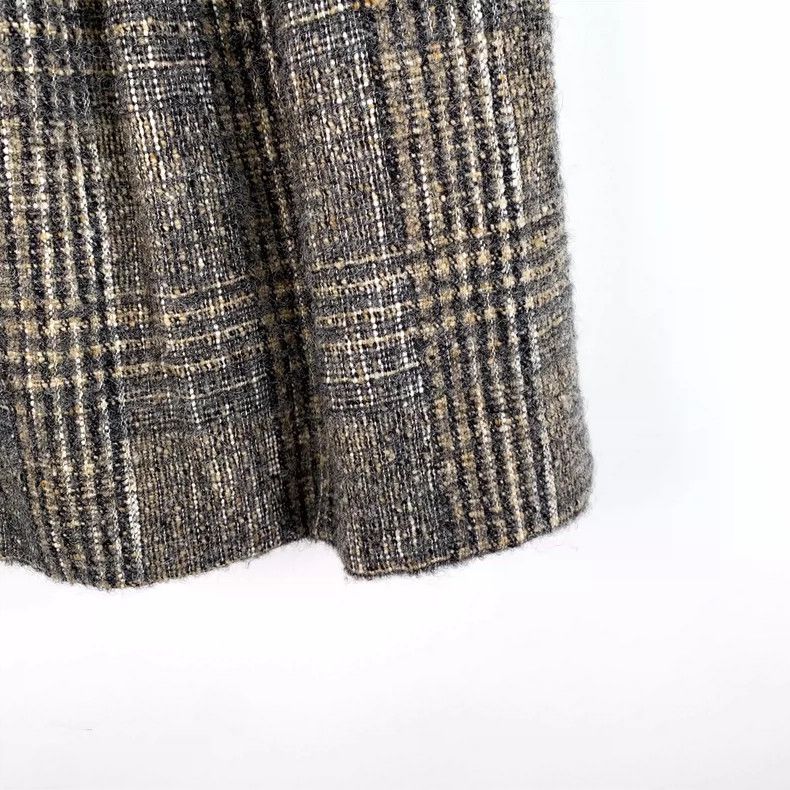 Louis Vuitton Louis Vuitton Brown mohair striped slouchy skirt Size 37" - 4 Thumbnail