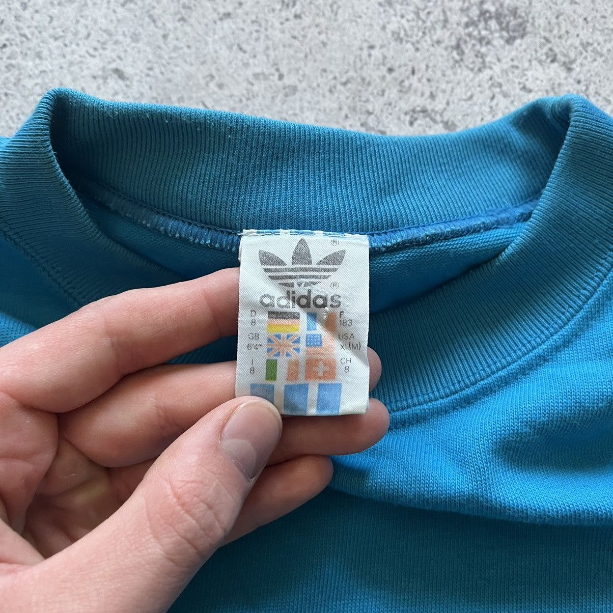 Adidas × Vintage Vintage 90s Adidas Big Logo Track Suit Sweatpants Sweatshirt Size US L / EU 52-54 / 3 - 7 Thumbnail