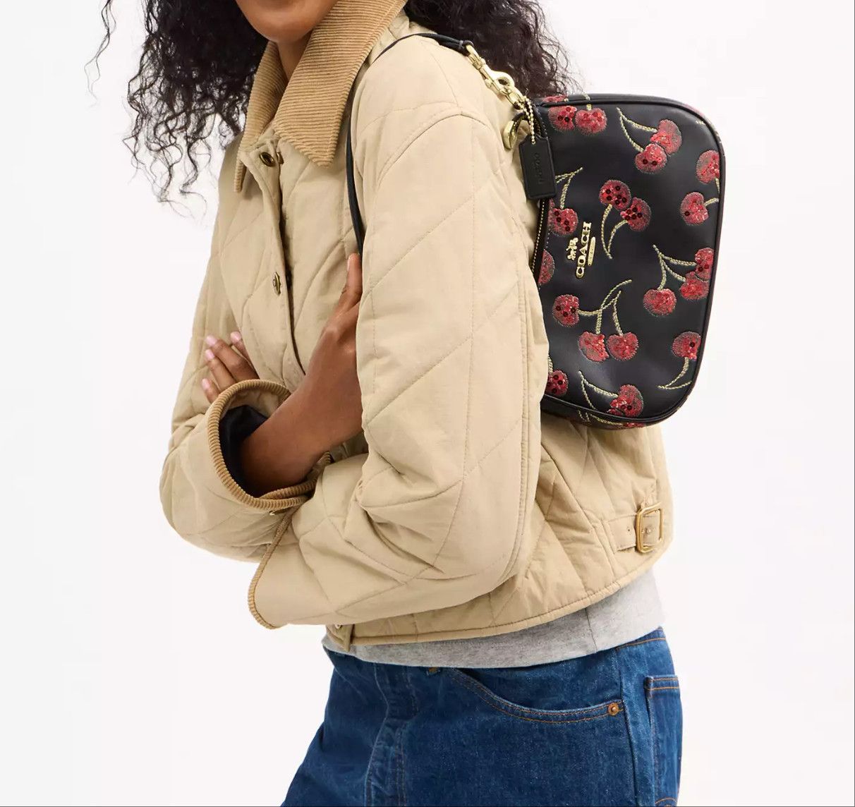 Coach Teri Shoulder Bag With Cherry Print CCZ16 Size ONE SIZE - 9 Thumbnail