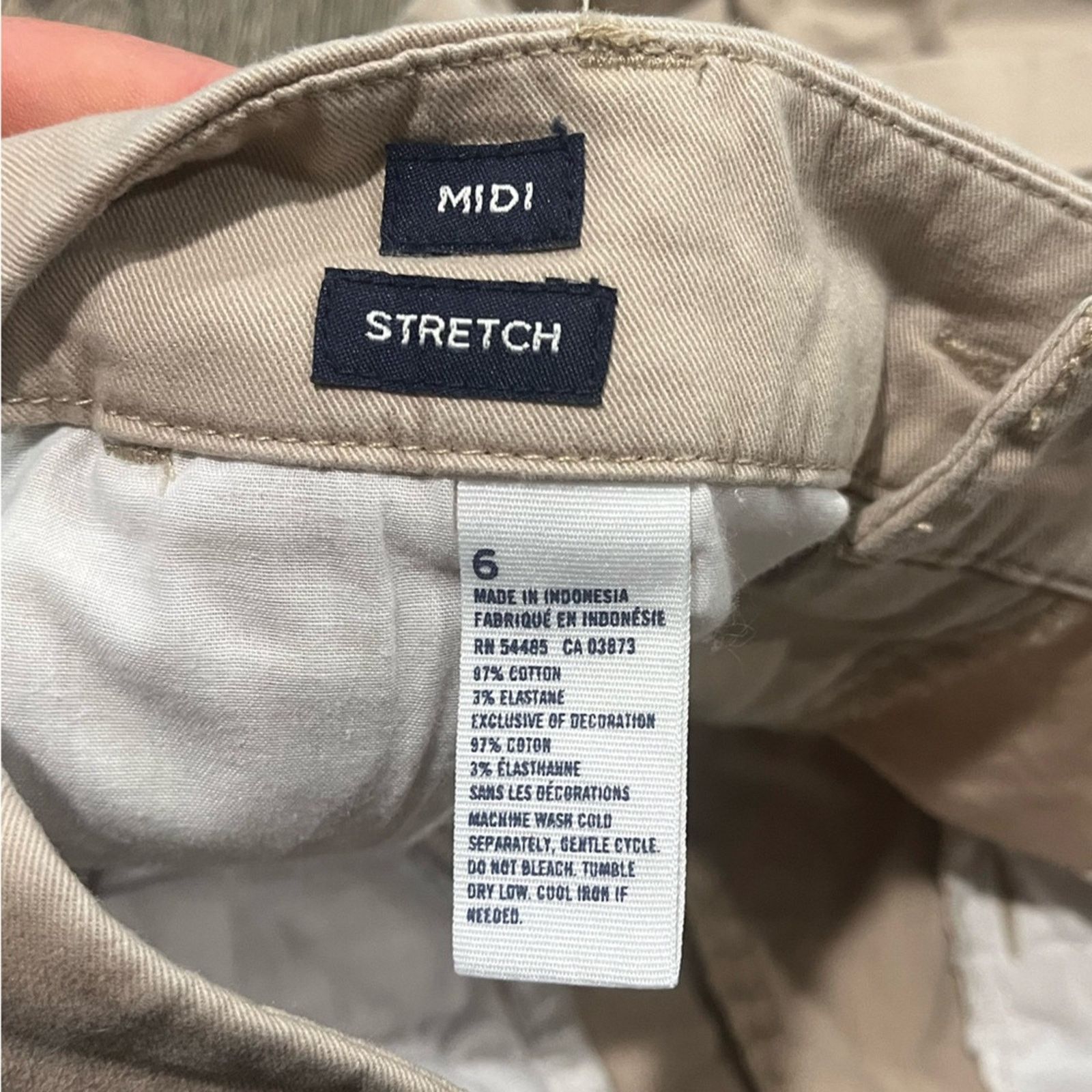 American Eagle Outfitters American Eagle Midi Shorts Mid-Rise Super Stretch Cotton Size 28" / US 6 / IT 42 - 5 Thumbnail