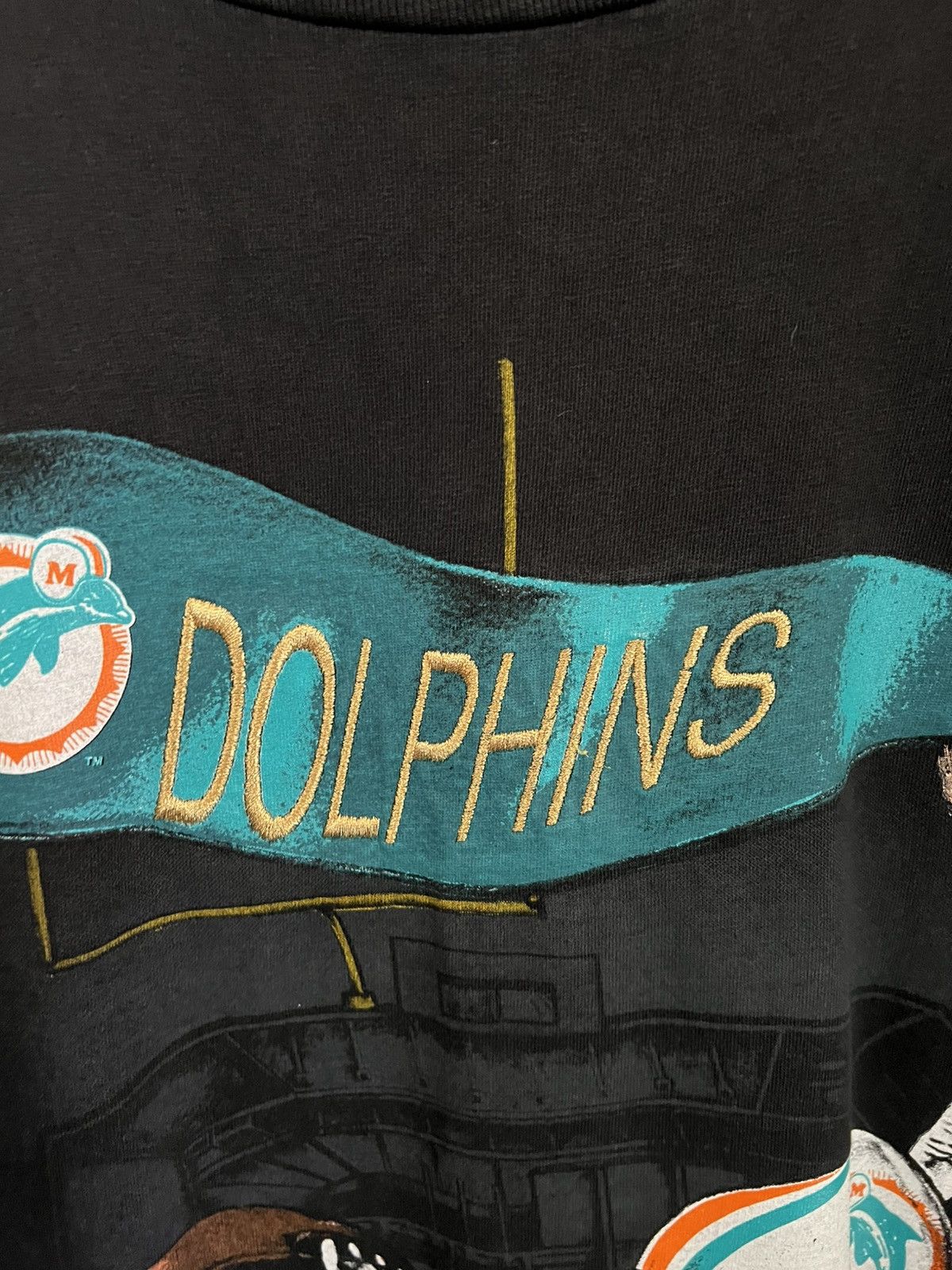 Nutmeg 1993 Miami Dolphins NFL Team Tee Embroidered Super Bowl Size US L / EU 52-54 / 3 - 3 Thumbnail