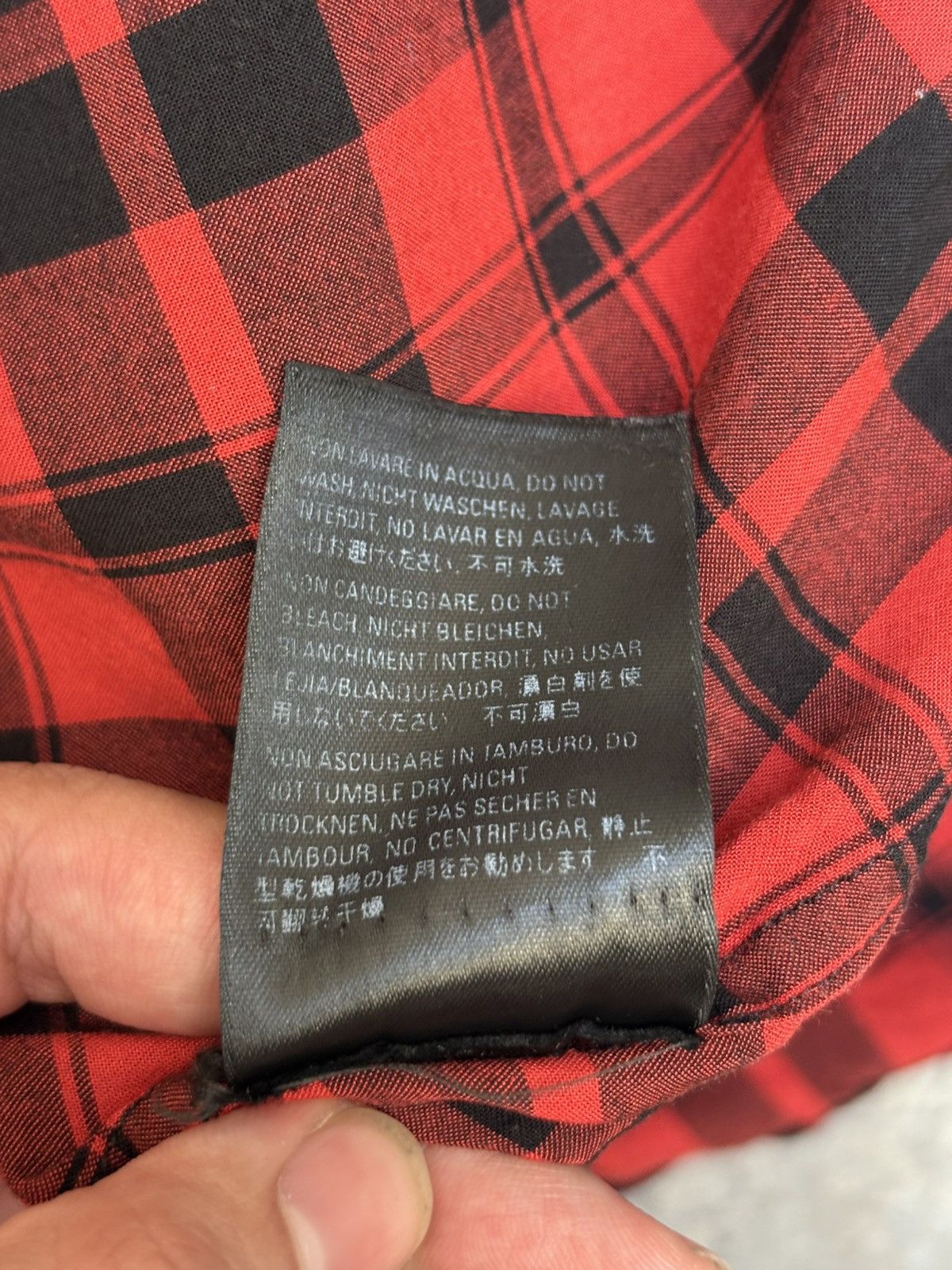 Balenciaga “I Love Techno” Checkered Shirt Size US M / EU 48-50 / 2 - 9 Thumbnail