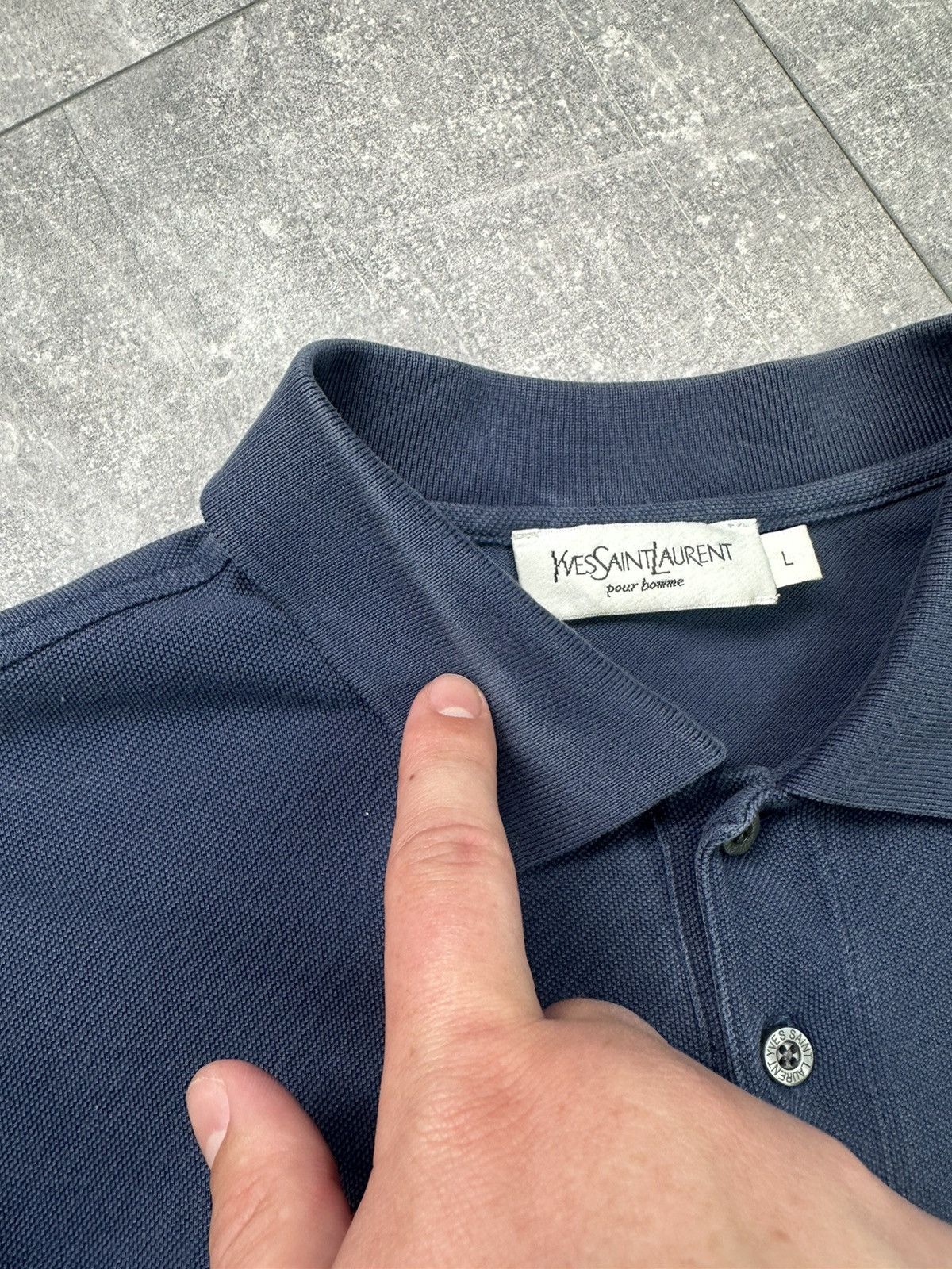 Other Vintage Yves Saint Lauren Small Logo Polo Size US L / EU 52-54 / 3 - 7 Thumbnail