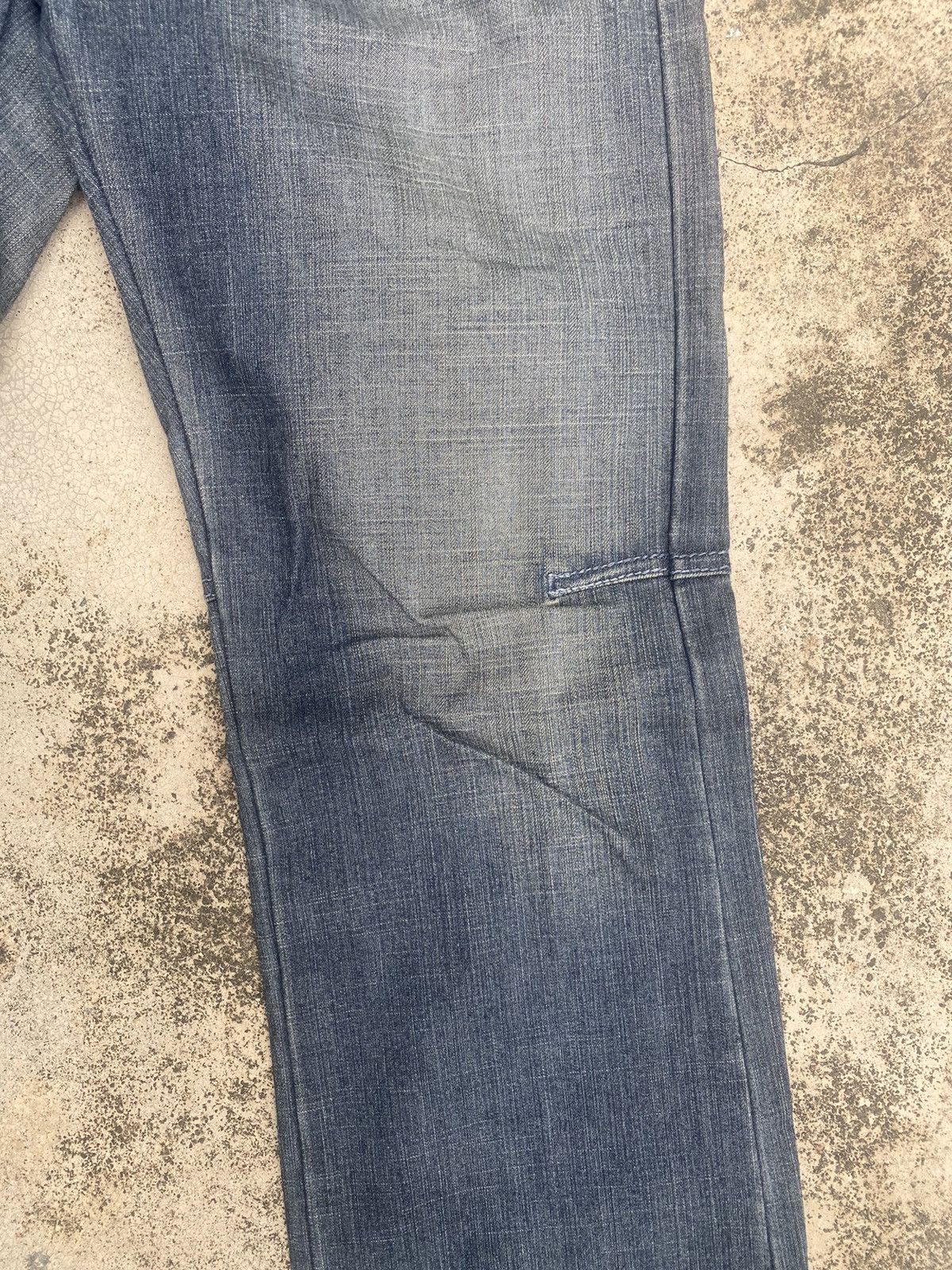 If Six Was Nine × Le Grande Bleu (L.G.B.) × Marithe + Francois Girbaud Flare Jeans Marithe Francois Girbaud Faded Denim Jeans Size US 34 / EU 50 - 9 Thumbnail
