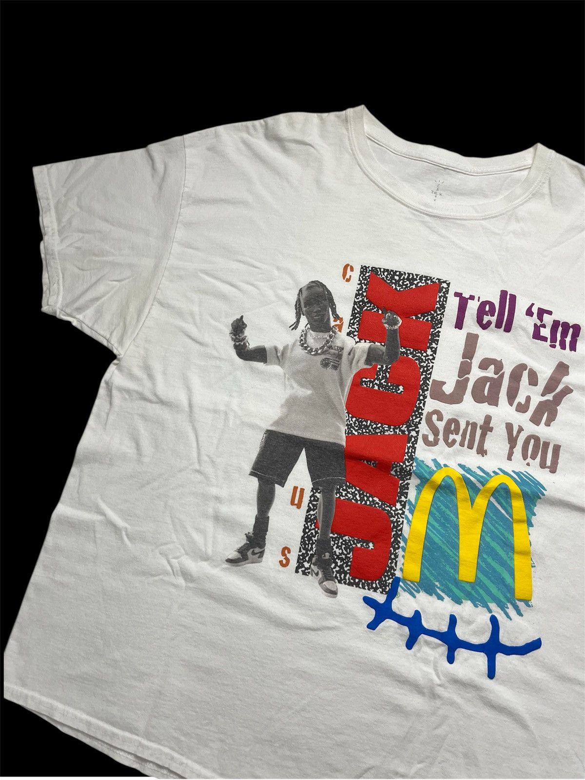 Travis Scott TRAVIS SCOTT CACTUS JACK X MCDONALDS JACK SMILE T-SHIRT Size US XXL / EU 58 / 5 - 2 Thumbnail
