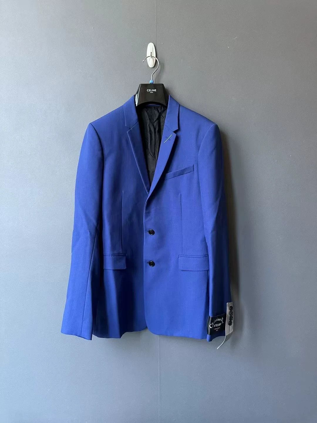 Dior Dior Blue Slogan Suit Jacket Size US M / EU 48-50 / 2 - 1 Thumbnail