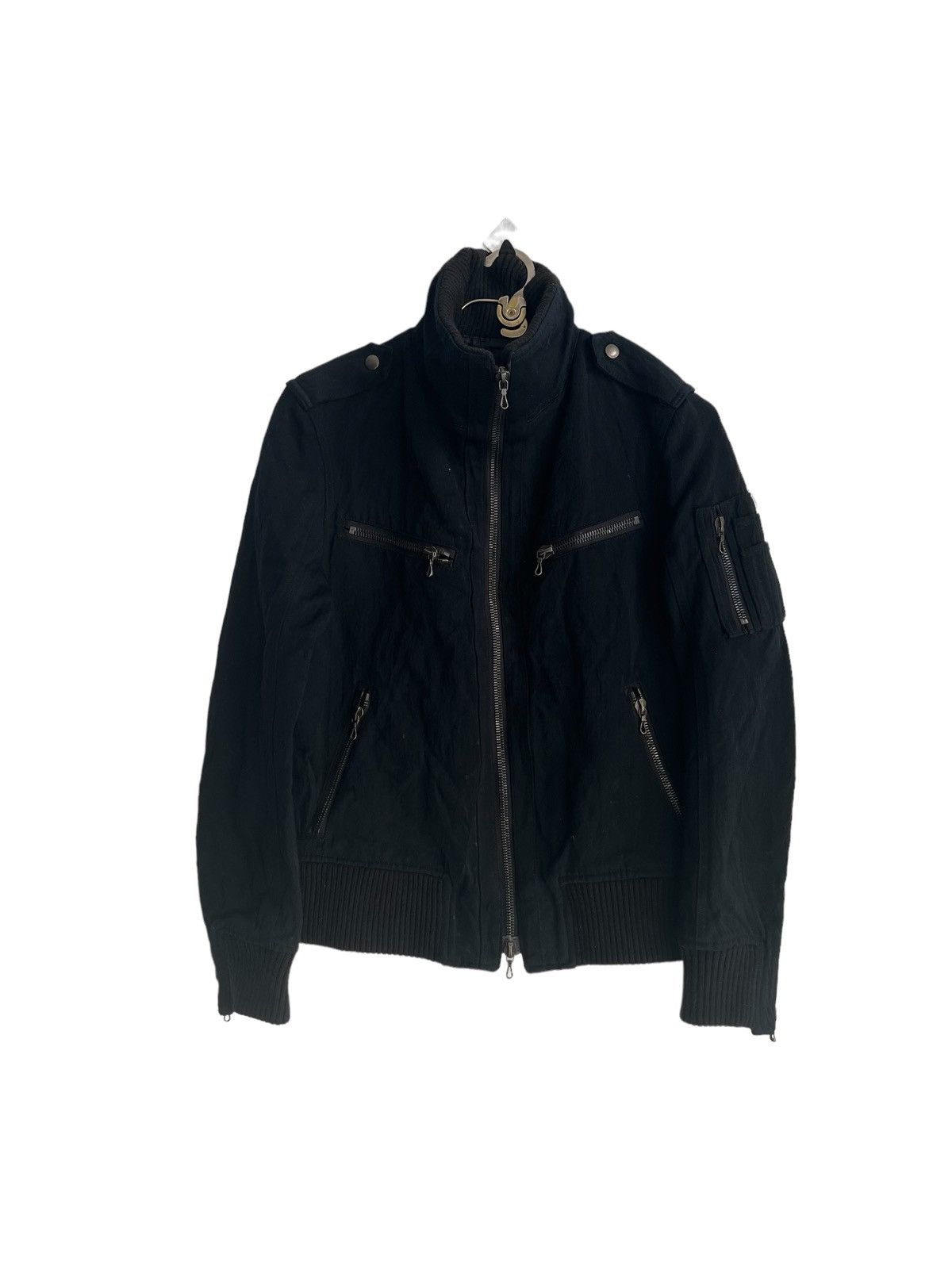 Shellac Shellac 🇯🇵 Bondage Zipper Moleskin Goth Biker Jacket Size US S / EU 44-46 / 1 - 5 Thumbnail