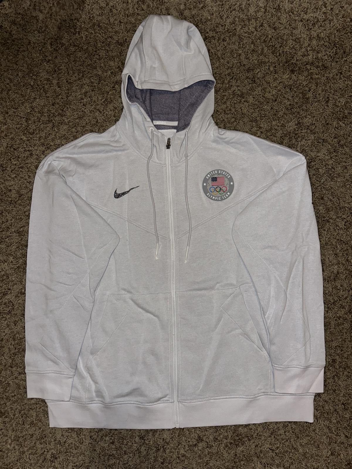 Nike Nike Men’s Heathered Gray Team USA Full-Zip Hoodie Size US XXL / EU 58 / 5 - 1 Thumbnail