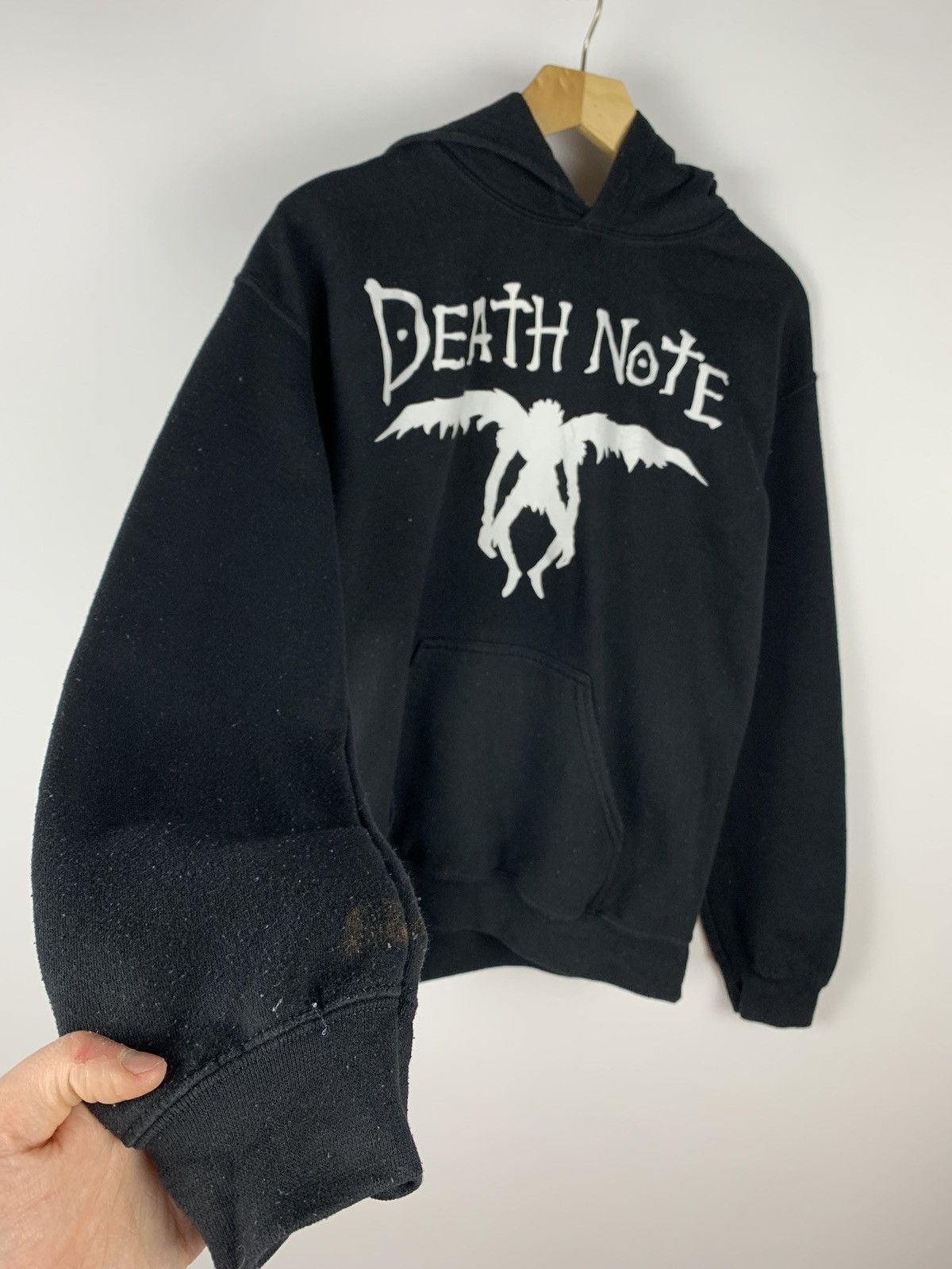 Anime Vintage Death Note Anime Movie Hoodie Men’s Size S Black Size US S / EU 44-46 / 1 - 6 Thumbnail