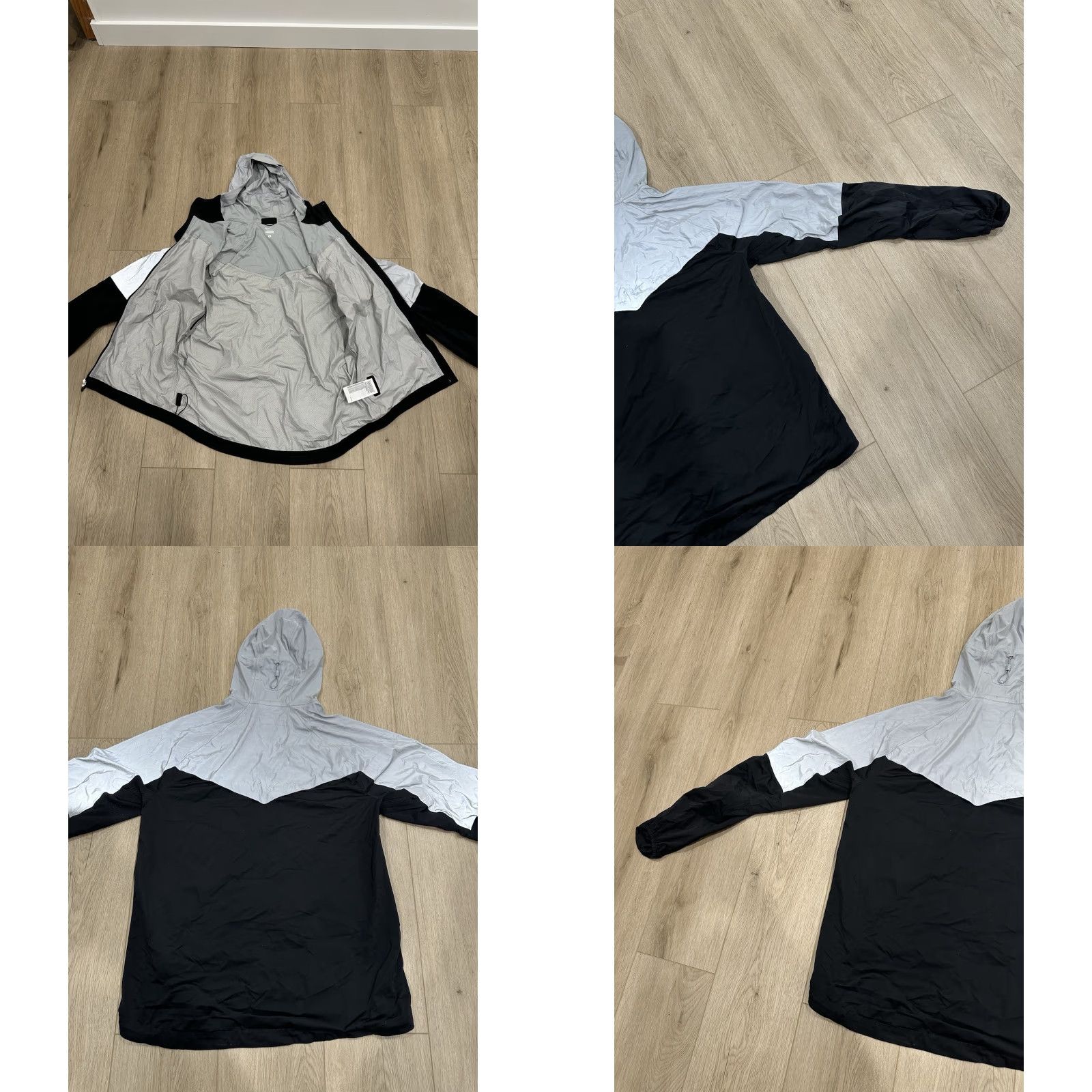 Nike Nike Shield Flash Jacket Men M Running Silver Black Windbreaker Nike Flash Jacket Mens M Activewear Sports Shirt? Size US M / EU 48-50 / 2 - 9 Thumbnail