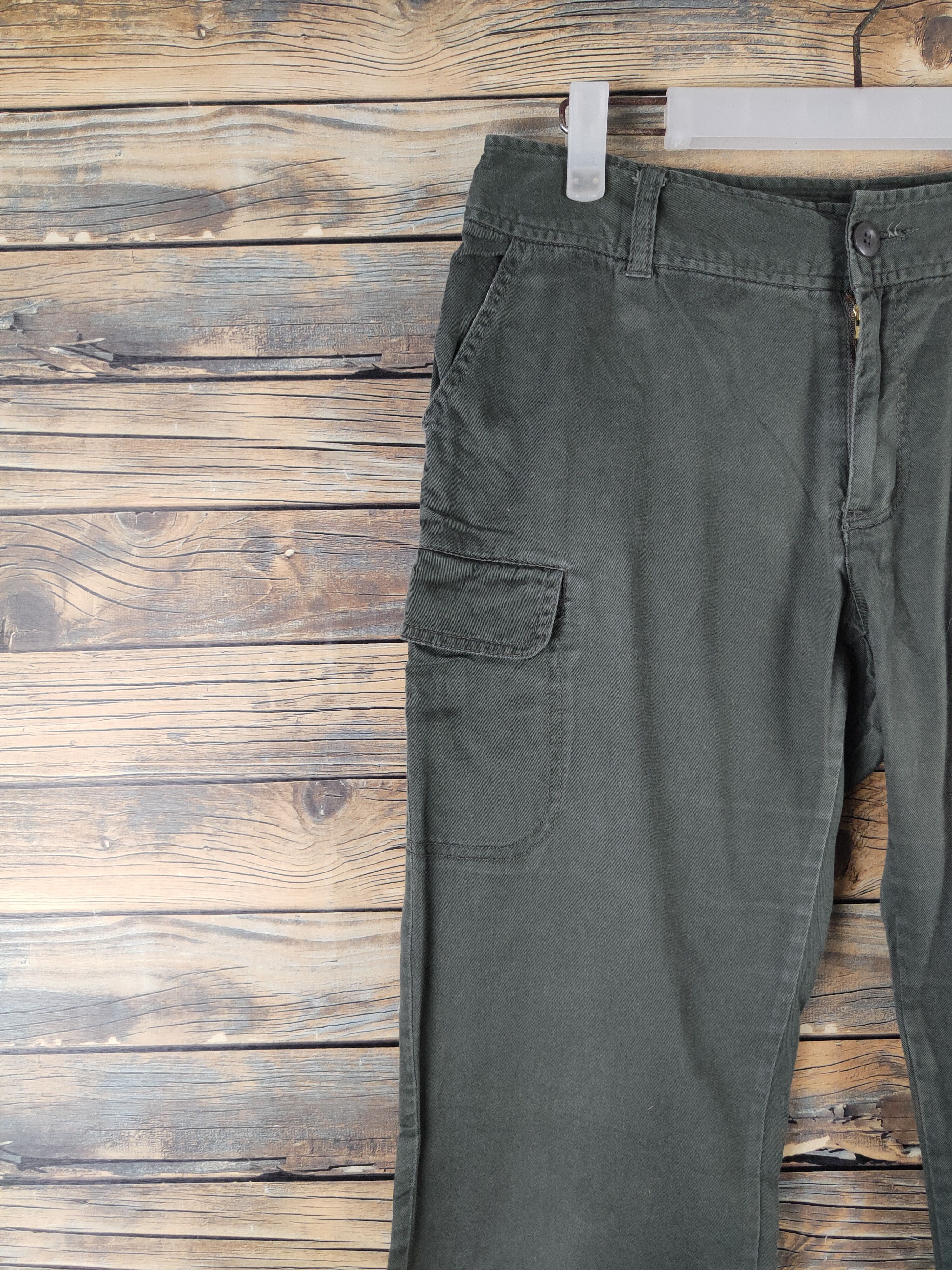 Other DL Earth Music&Ecology Olive Multipocket Cargo Pants #1300 Size 30" / US 8 / IT 44 - 3 Thumbnail