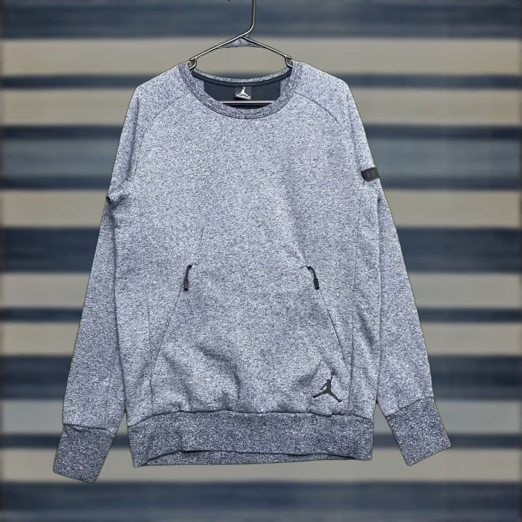 Nike Nike Air Jordan Sweatshirt Mens Medium Dark Grey Pullover Crewneck Y2K Sports Size US M / EU 48-50 / 2 - 1 Thumbnail
