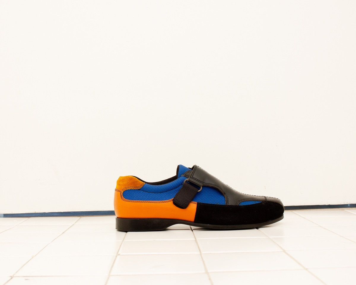 Prada Prada sneakers Mens SZ8.5 Leather Suede Mesh Single Monk Size US 8.5 / EU 41-42 - 3 Thumbnail